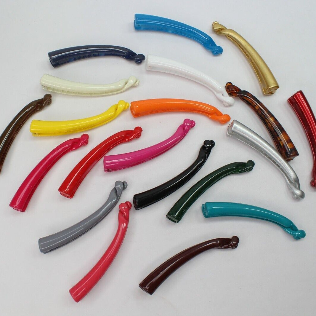 12x Banana Hair Clip Slim Hair Twist Comb Head Wear Ponytail Holder Hair Tie UK