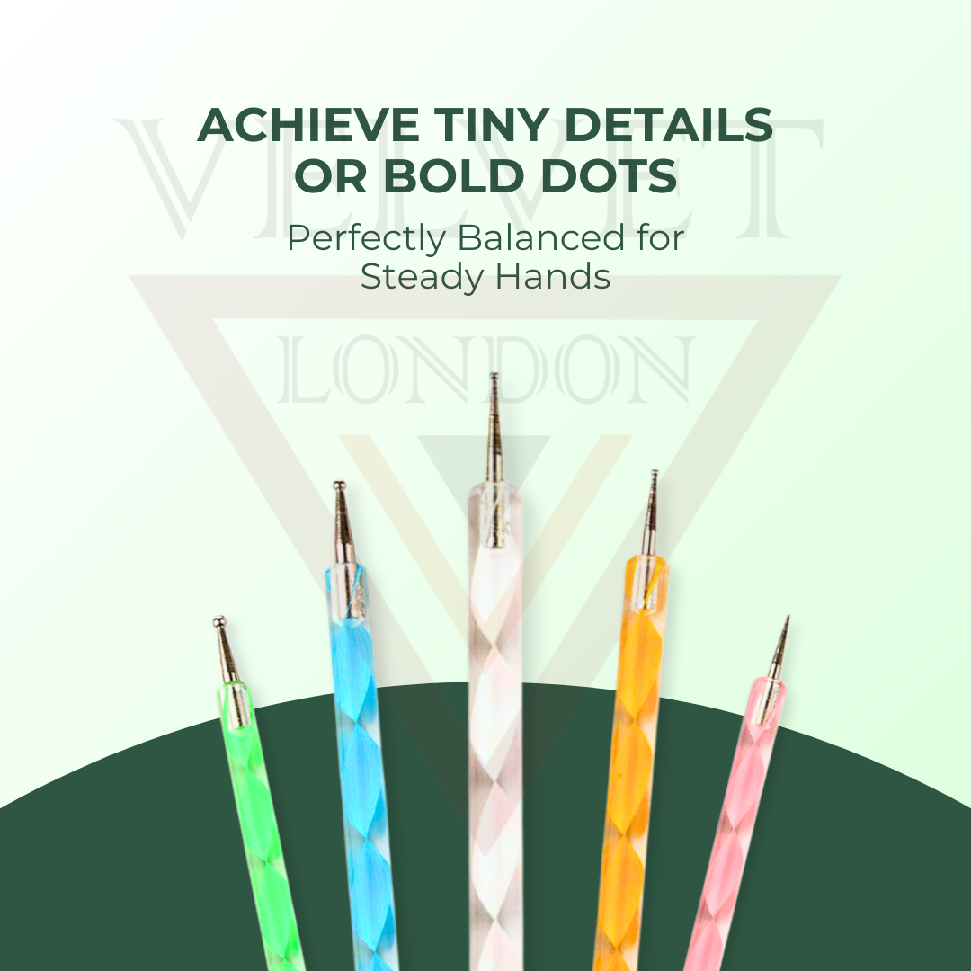 Nail Art Dotting Tool Nail Polish Paint Manicure Dot Nail Art Set for Gel Polish