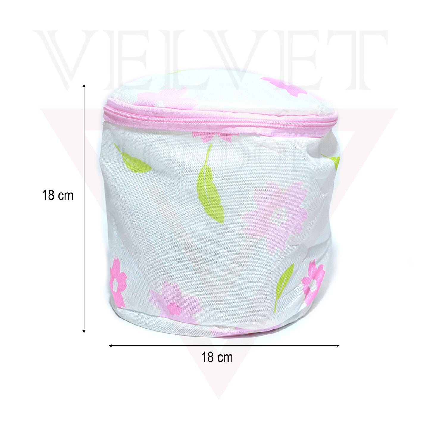 Bra Wash Bag Mesh Wash Laundry Bags Cylindrical Zips Washing Machine, Travel Bag