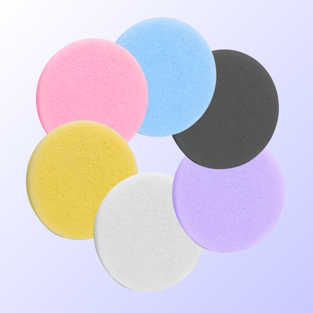 Facial Sponges Reusable Natural Face Sponges Cleansing Mask Sponges Make Up 24PC