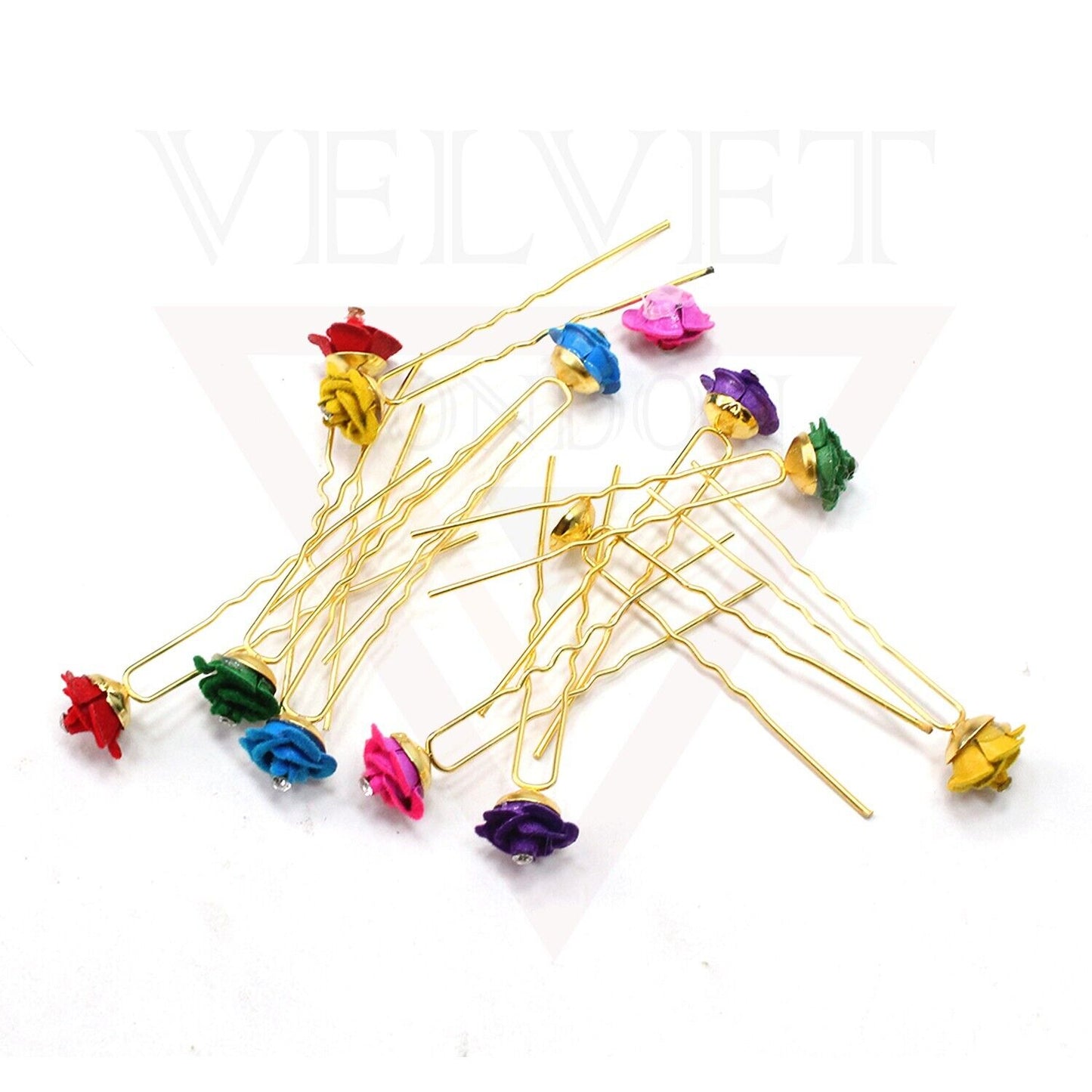 U Pins Hair Brooch Pins Bridal Flower Diamond Wedding Hair Accessories Wedding