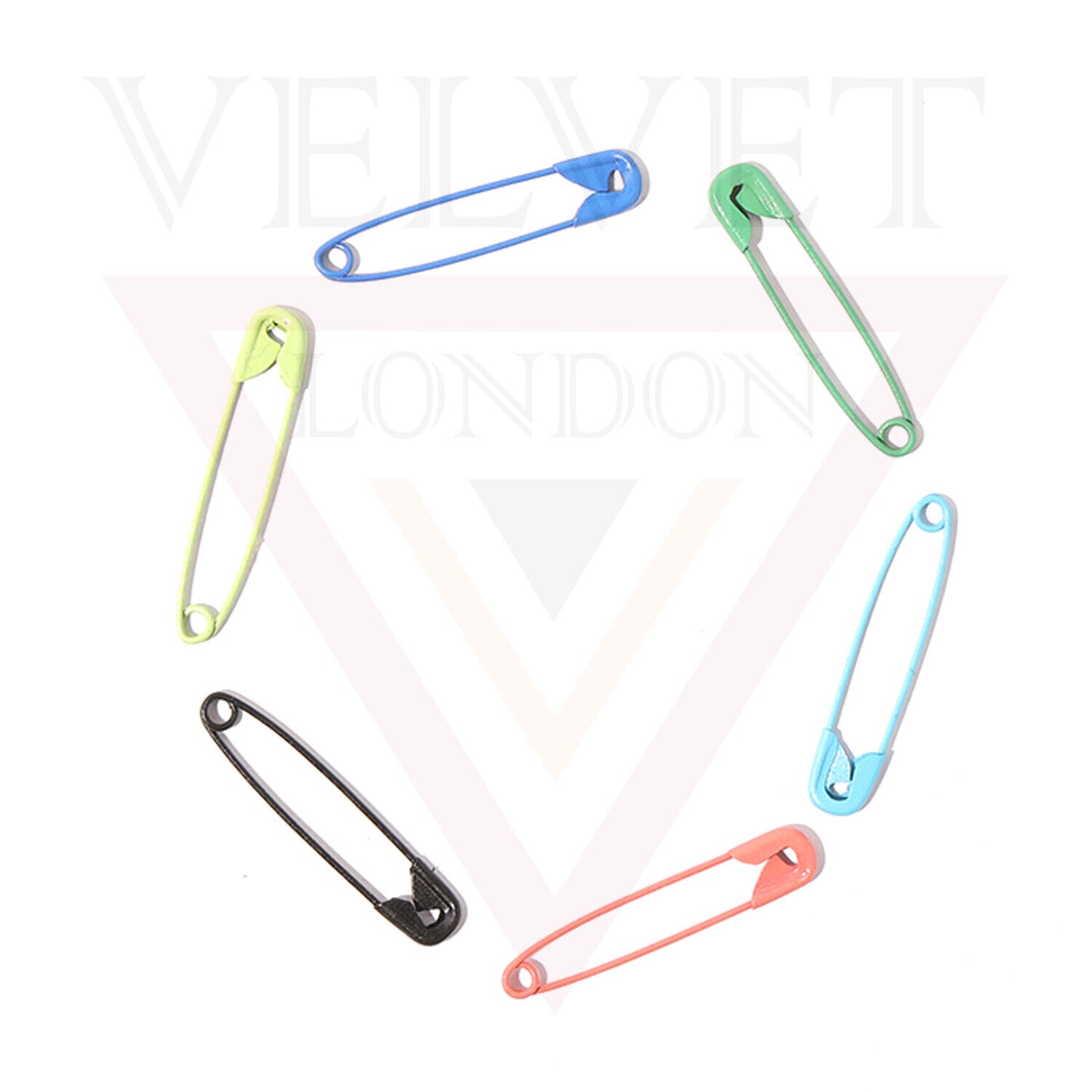 150x Golden Silver Multicolour Safety Pins Craft Sewing Nickel Metal Plated 3 cm