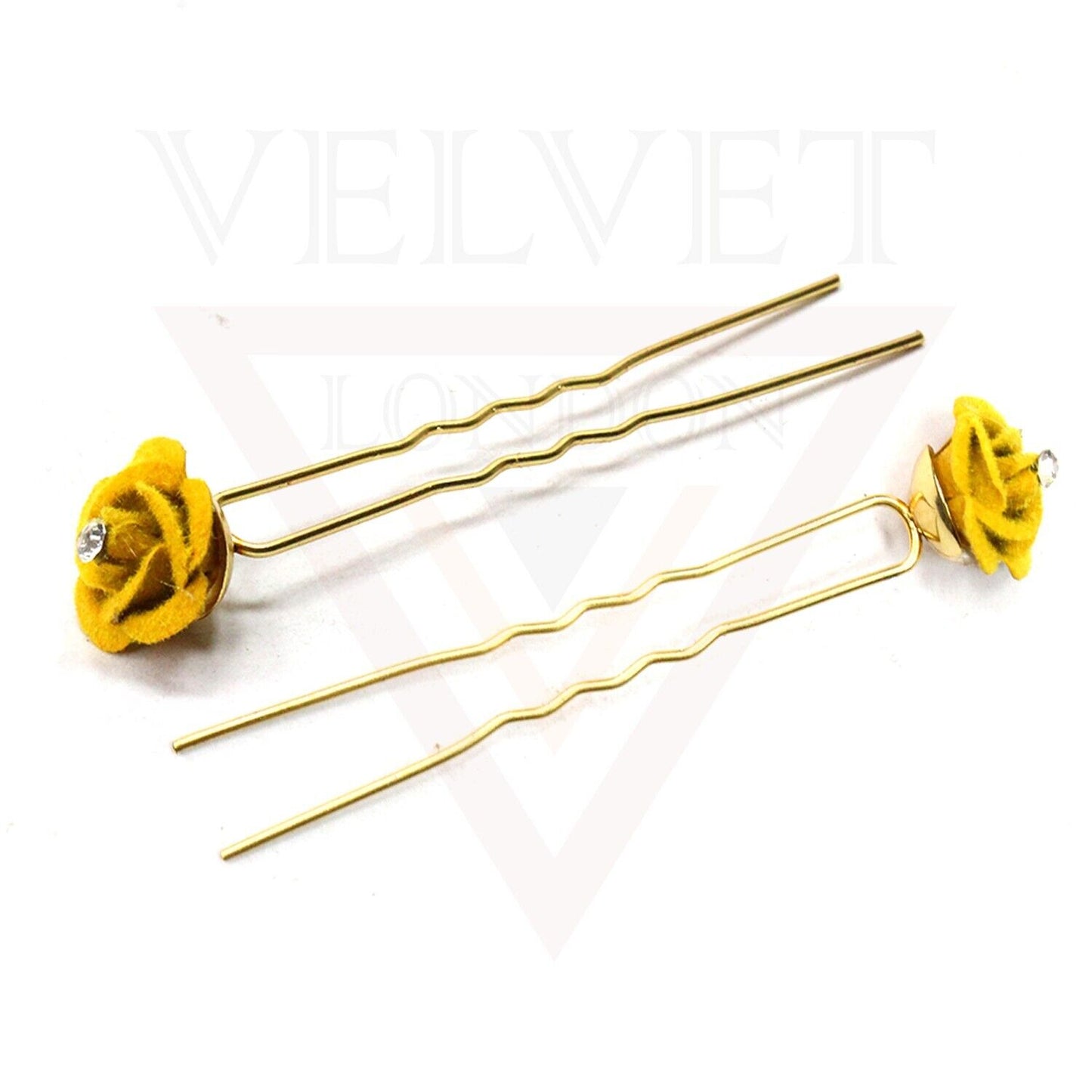 U Pins Hair Brooch Pins Bridal Flower Diamond Wedding Hair Accessories Wedding