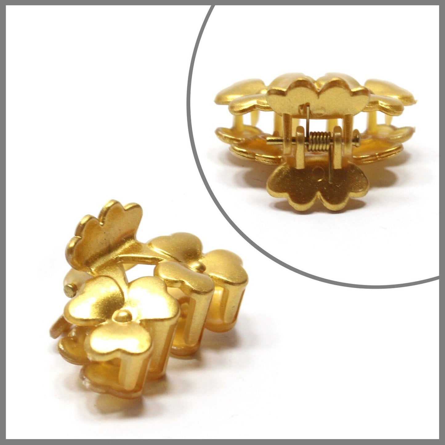 6x Flower Hair Claw Tiny Clips Non-Slip Barrettes Small Butterfly Clutches New