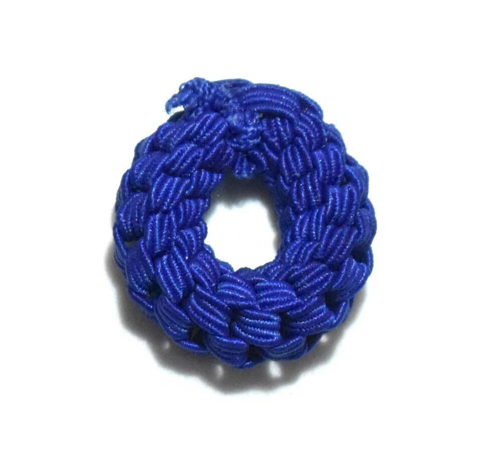 12x Knitted Hair Elastic Bobble Band Endless Multi-coloured Hair Tie Rubber