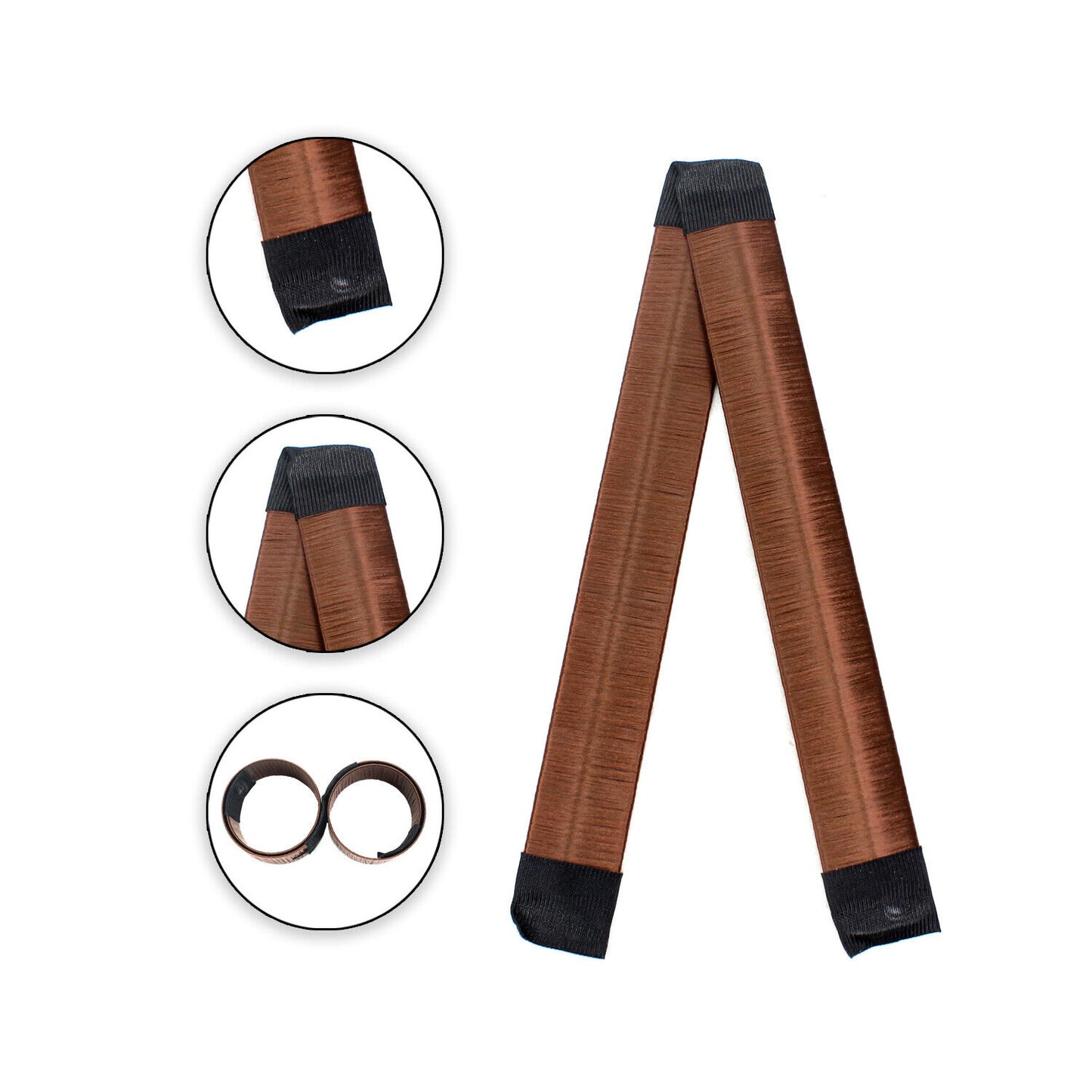 Bun Maker Bands Magic French Twist Easy Snap Tool Former DIY Styling Donut