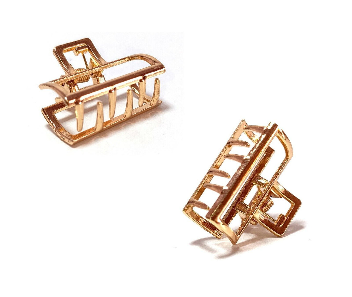 4x Mini Hair Claw Clips Butterfly Clamp Metal Barrettes Hairpin Small Clips