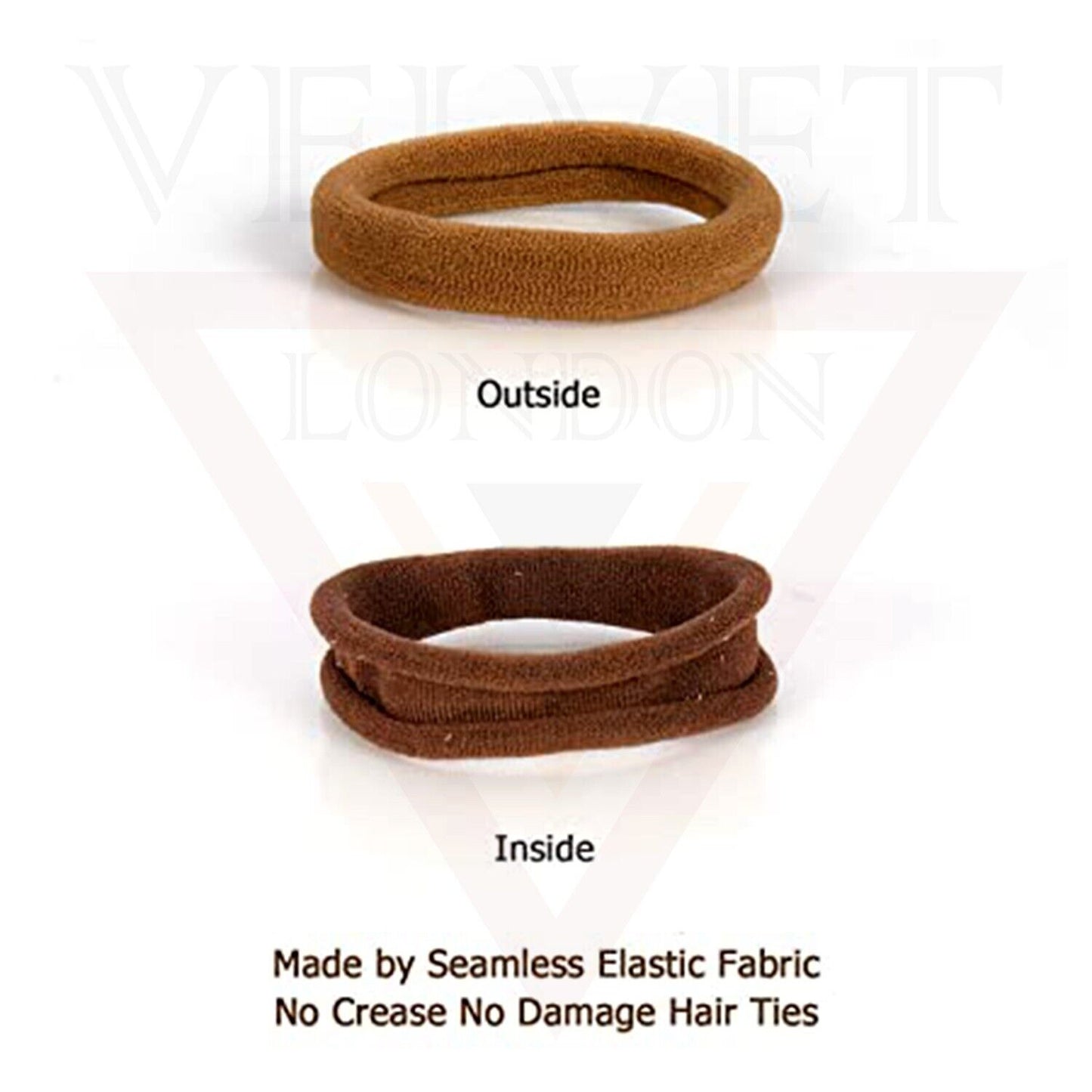 50x Baby Hair Ties Headbands Elastics Dark Hair Band Ponytail Holder Accessories