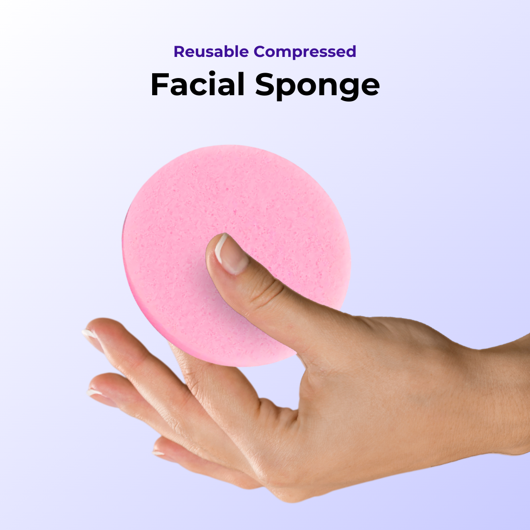 Facial Sponges Reusable Natural Face Sponges Cleansing Mask Sponges Make Up 24PC