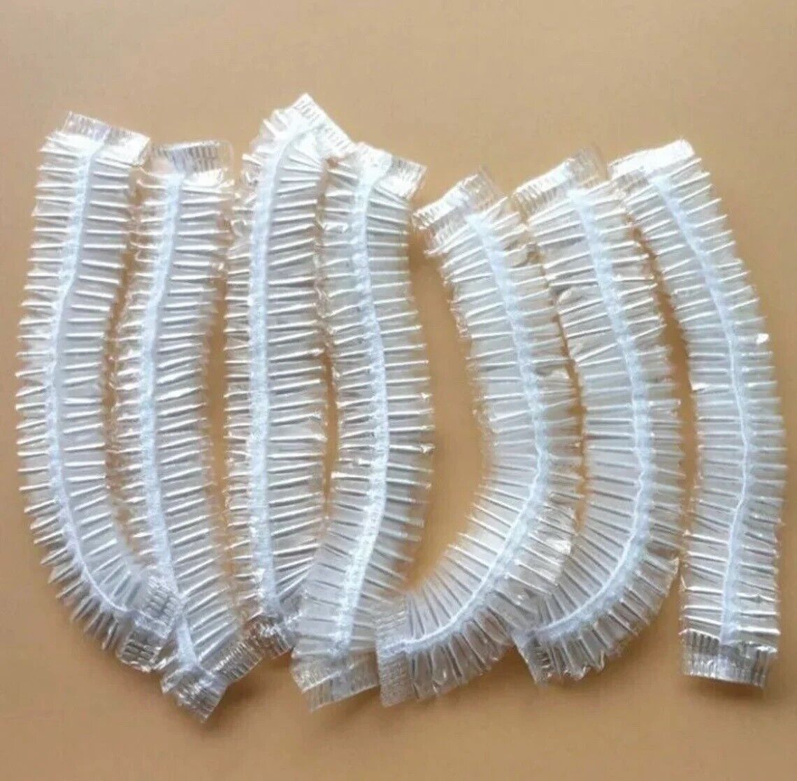 Disposable Shower Caps Bath Caps Large Thick Clear Waterproof Hair Solon 50Pcs