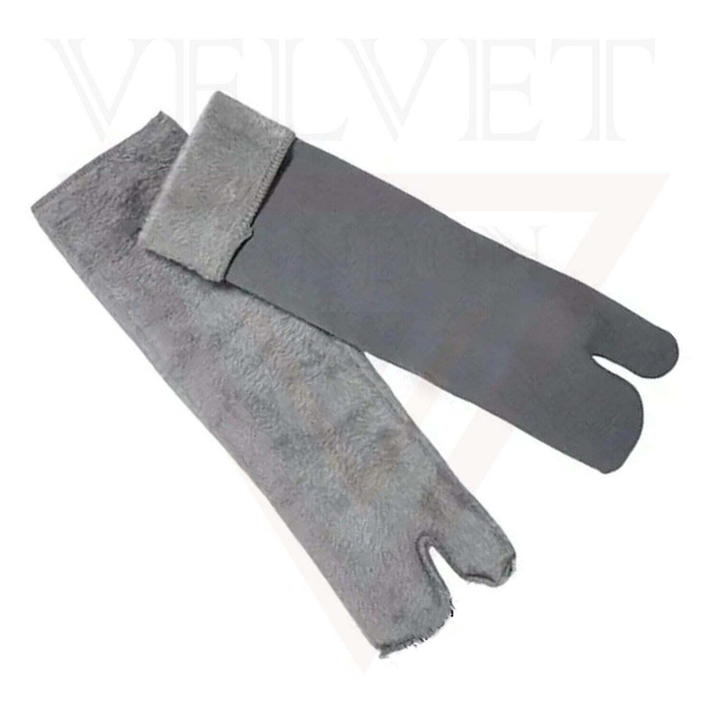 Grey Velvet Nylon Soft Socks Warm Cosy Winter Thick Thermal Socks Bed Socks