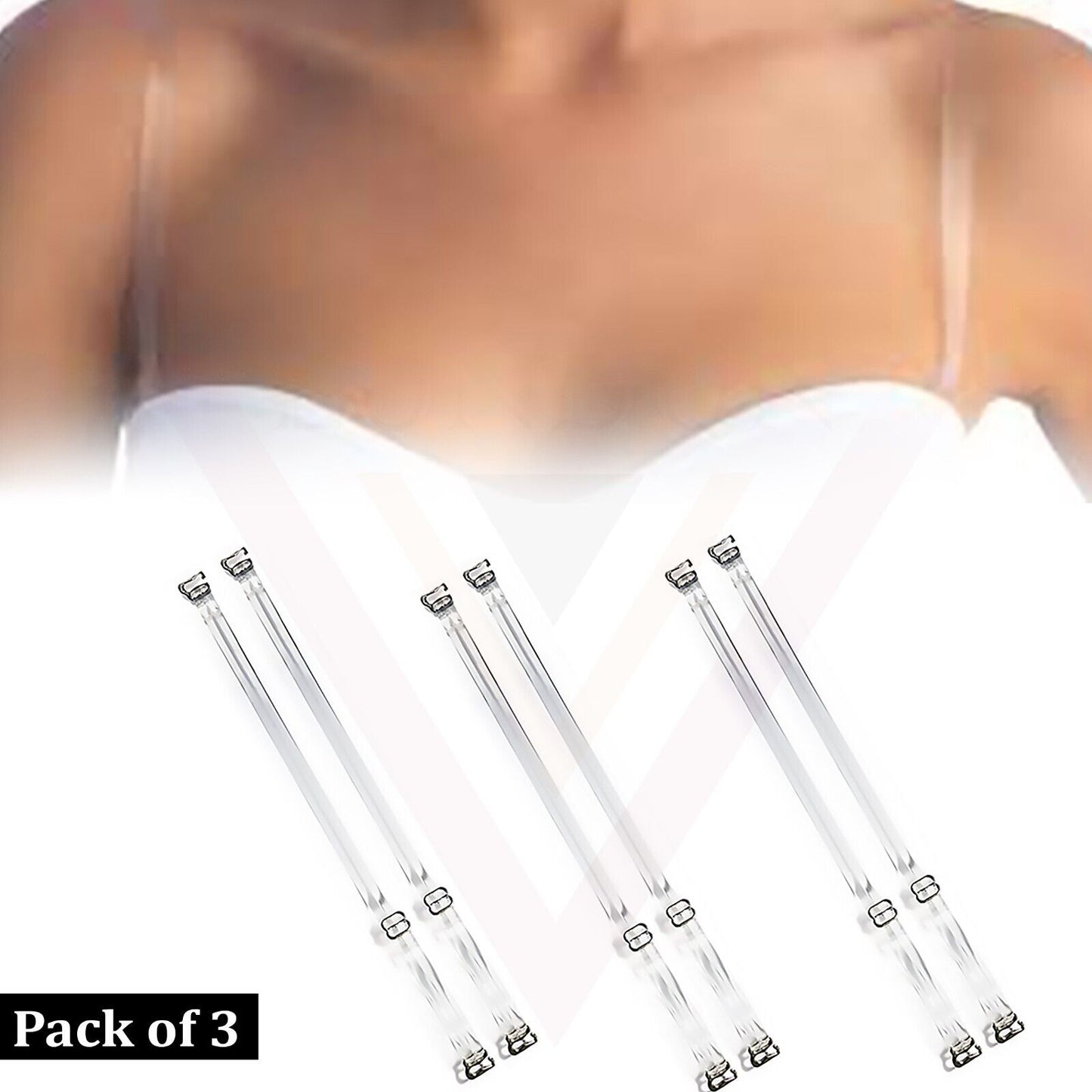 Clear Bra Straps Soft Adjustable Invisible Bra Straps For Strapless Bras Women