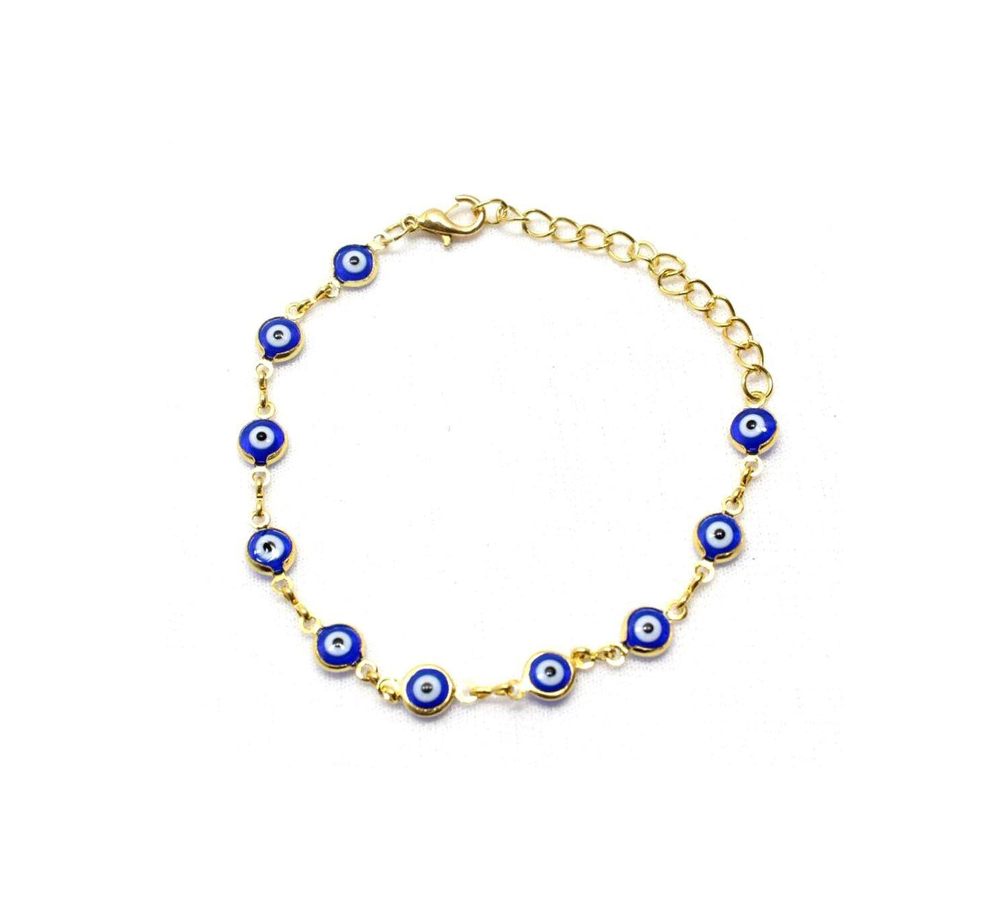 Blue Evil Eye Bracelets Wrist Chain Boho Anklets Golden Beach Party Bracelets