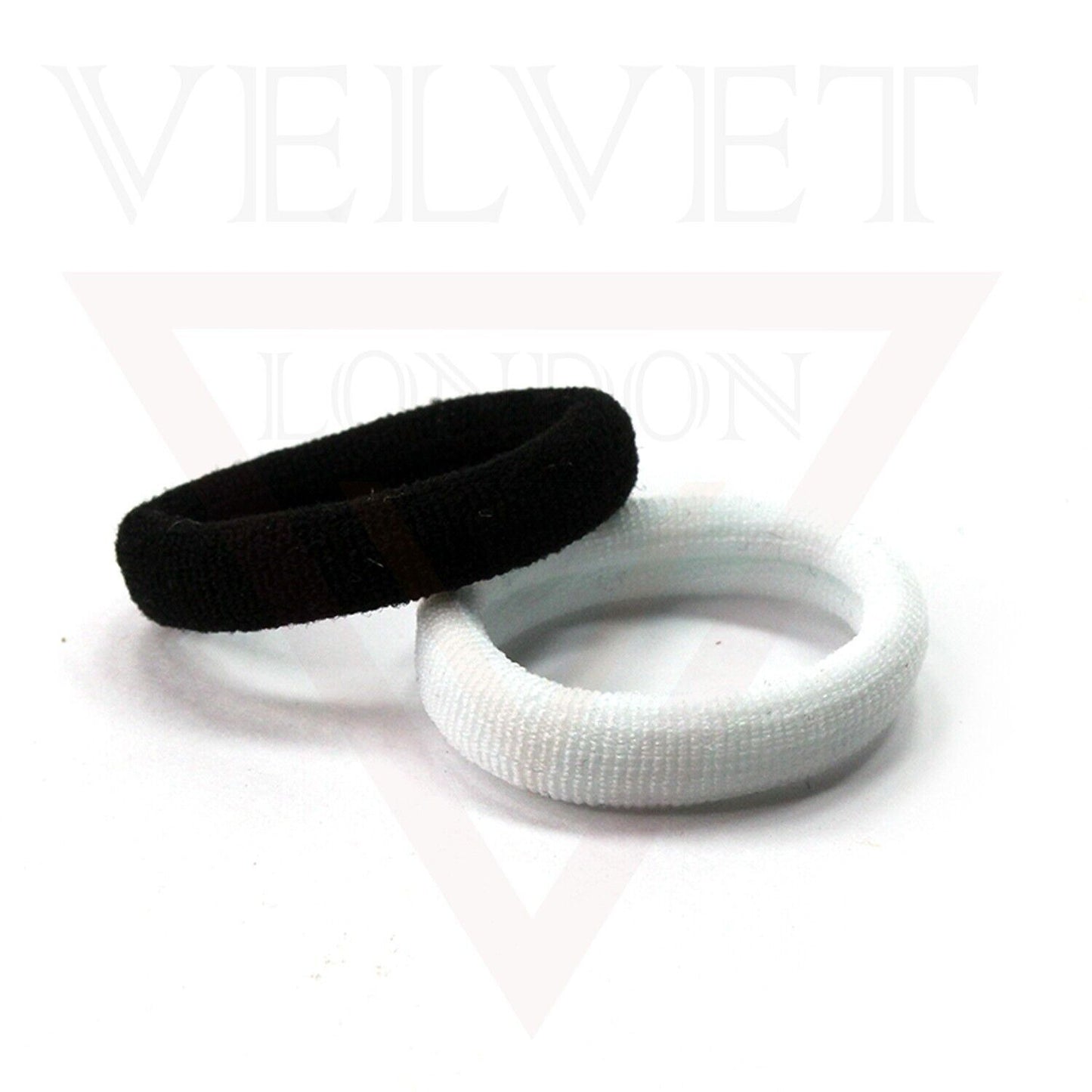 50x Black & White Hair Band Niyyon Bobbles Elastics Ties Baby Girl Headband