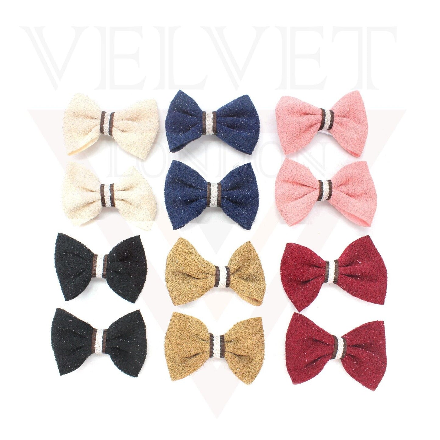 12Pcs Baby Ribbon Shiny Bows Hair Clips Barrettes Hairpins Baby Bow Toddler Clip