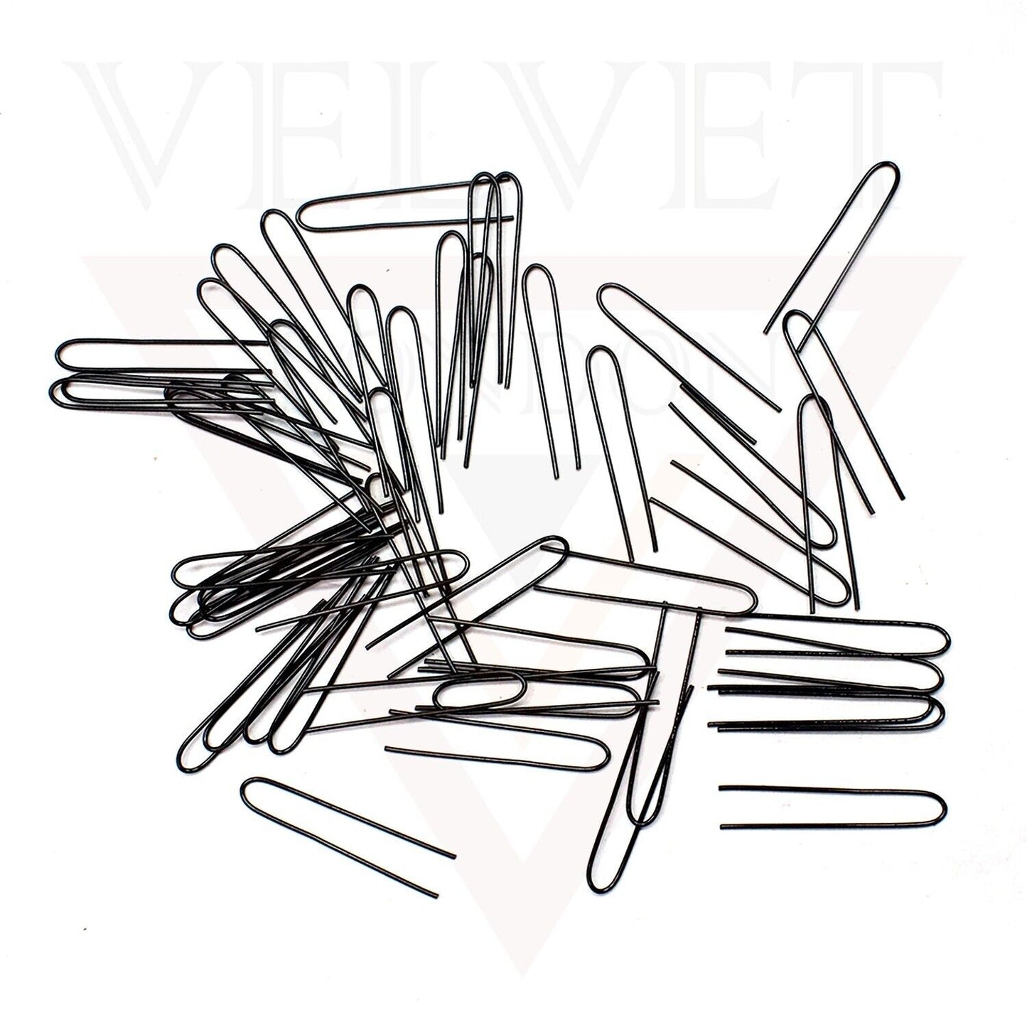 50x Black Plain U Pins U-Shaped Small Hair Clip Bobby Pins Hair Bun Styling Pins
