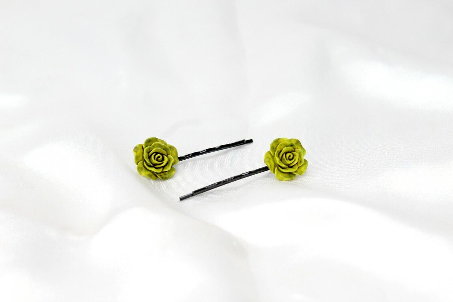 20x Hair Pins Colorful Rose Flower Bobby Pins Hair Clips Metal Grips Slide Pins