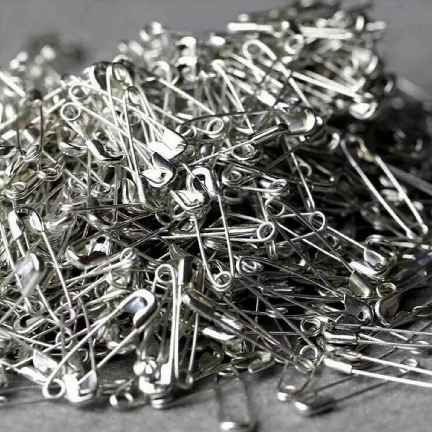 100x Silver Safety Pins Needles Sewing Craft Multipurpose 3 Size Small Large