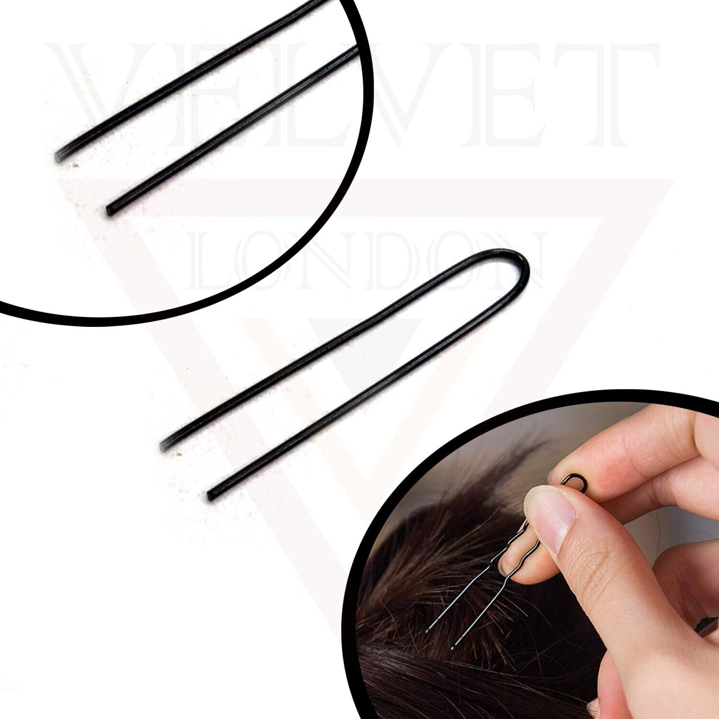 50x Bun Pins U Shaped Hair Pins Hair Grip Bobby Pins Hair Clips Hair Styling Pin