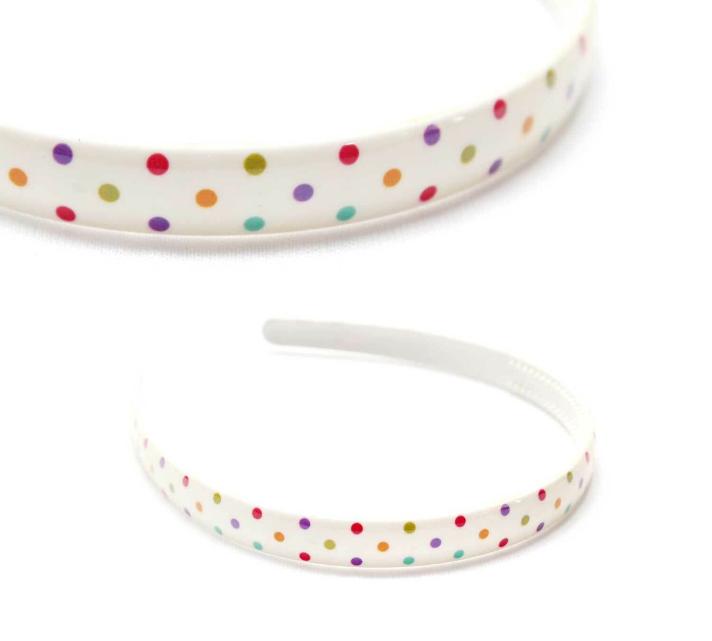 Doted Print Hair Bands Headband With Teeth Hair Hoop Non-slip Gripper Headwears