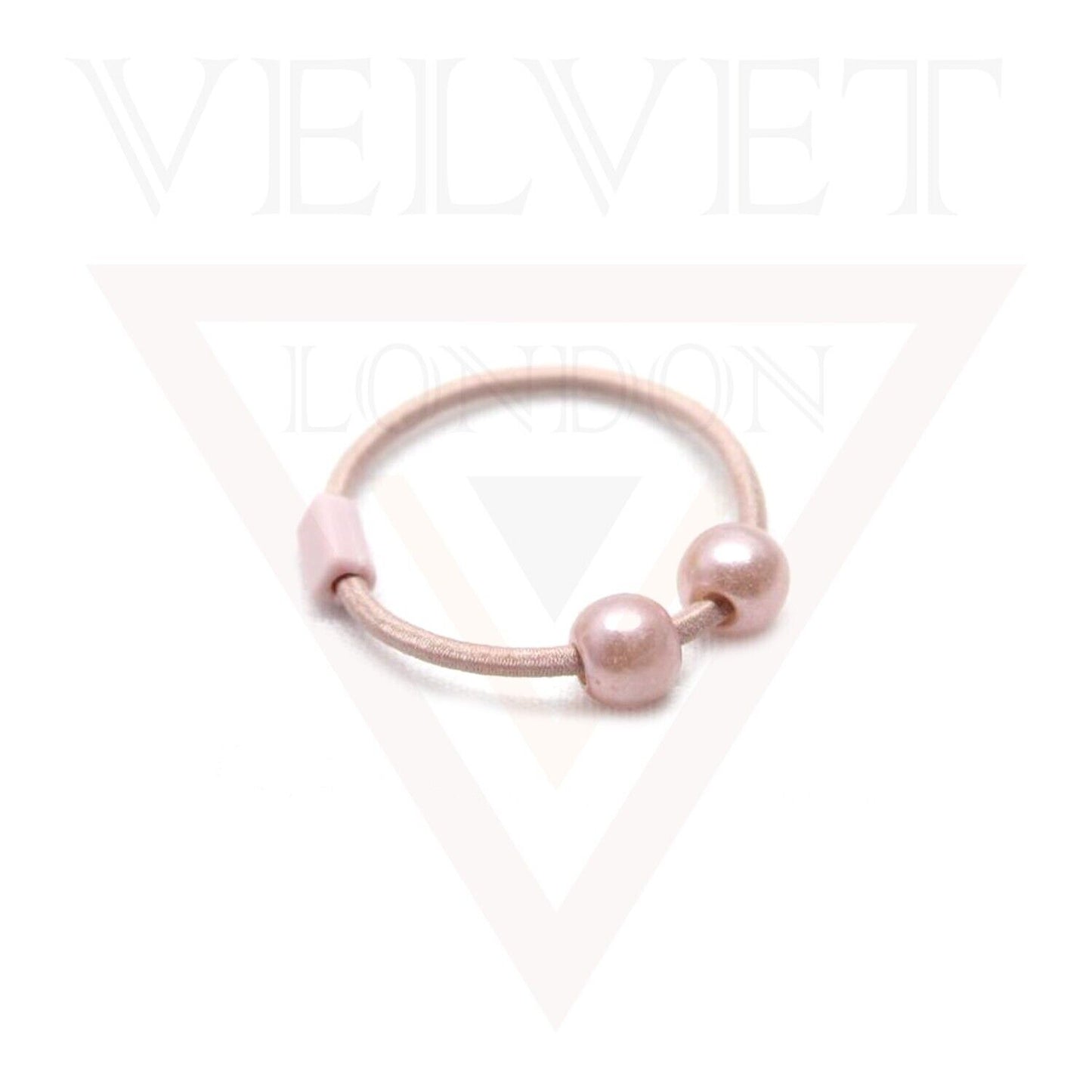 10x Beaded Hair Bands Ring Elastic Hair Ties Mini Children Thin Rope Hairband