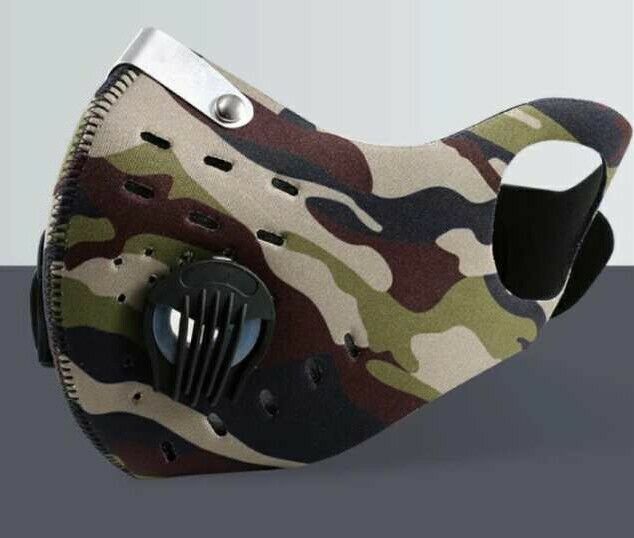 Mask Dustproof Sports Printed Anti-Pollution Mask Filter Replaceable Carbon
