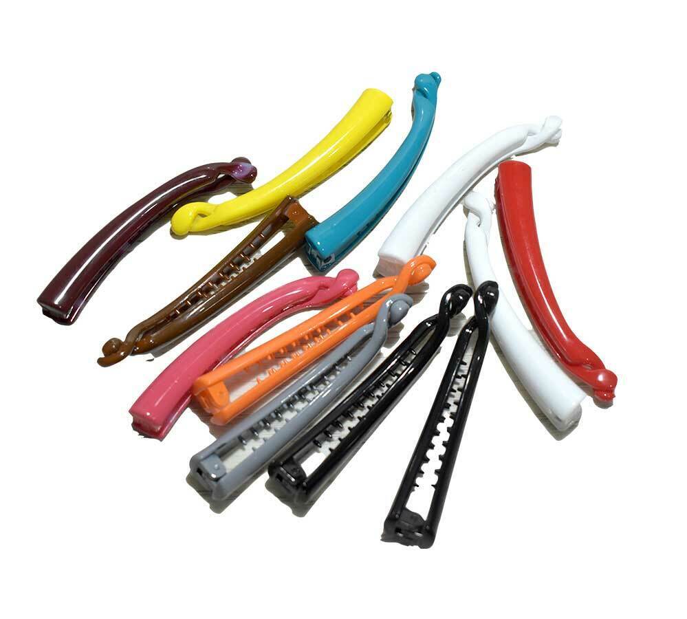 12x Banana Hair Clip Slim Hair Twist Comb Head Wear Ponytail Holder Hair Tie UK
