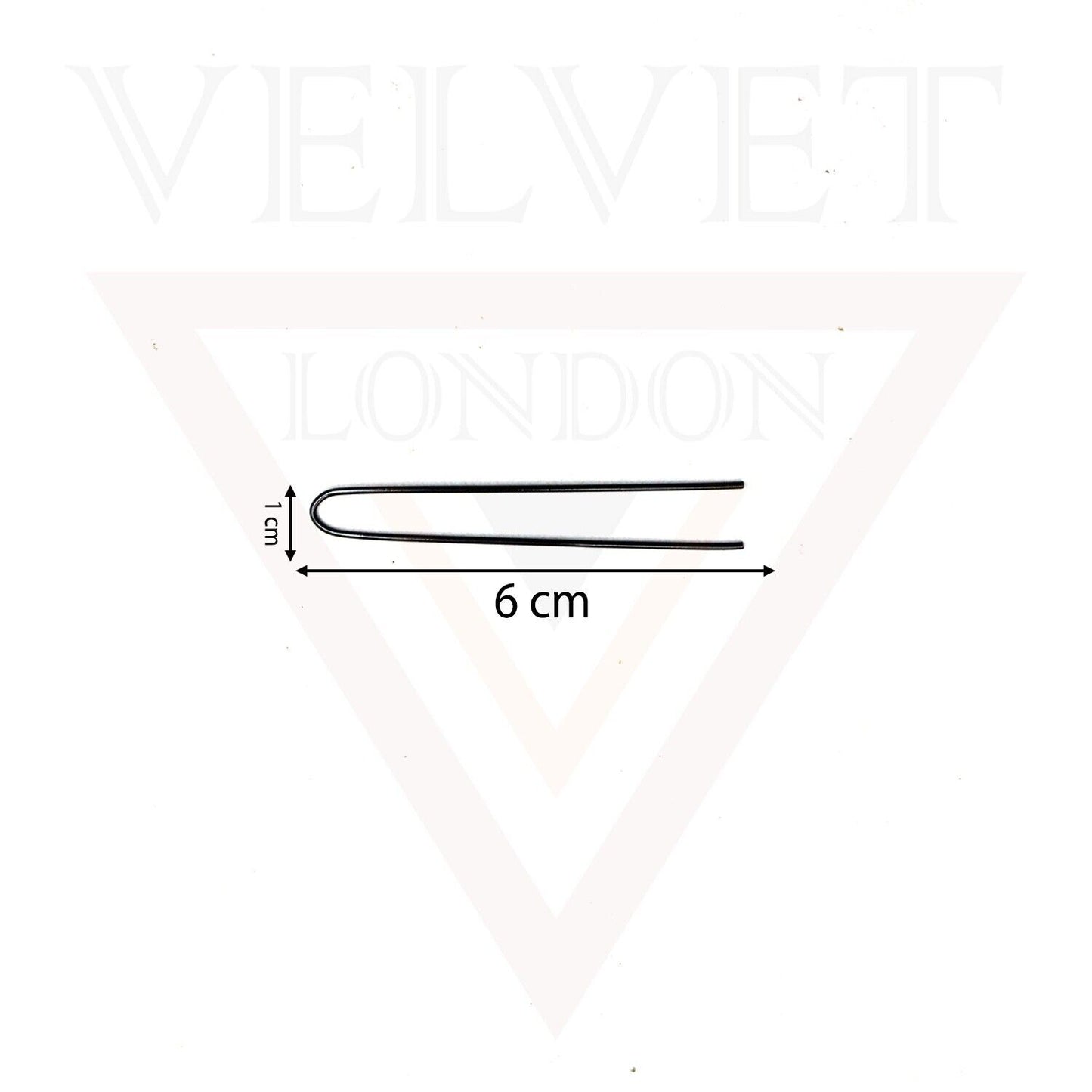 50x Bobby Pins Plain U Pins Hair Clip Black Hair Bun Pins Hairdressing Salon