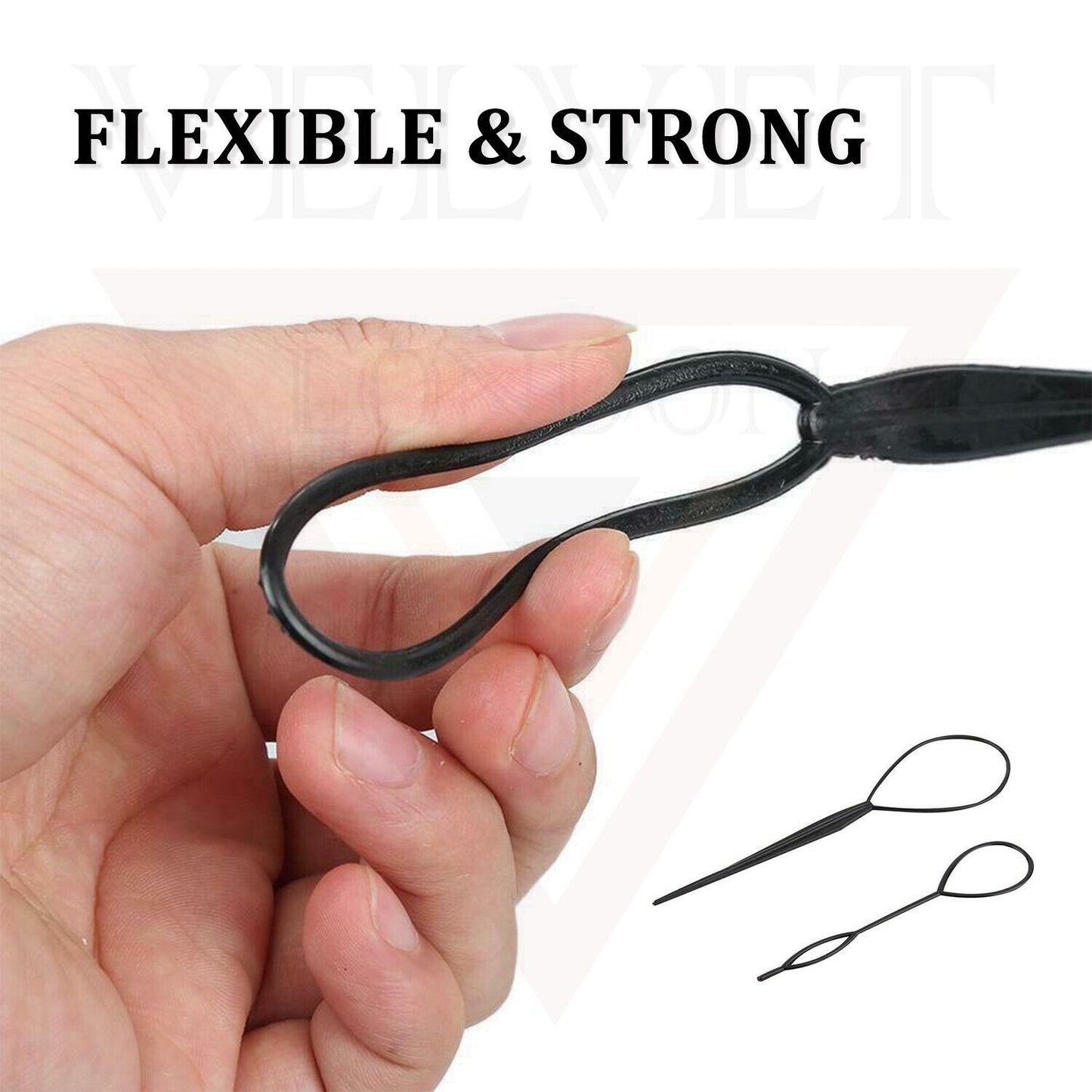Hair Styling Tool Braid Topsy Tool Black Twist Styling Tools Loop Ponytail Maker
