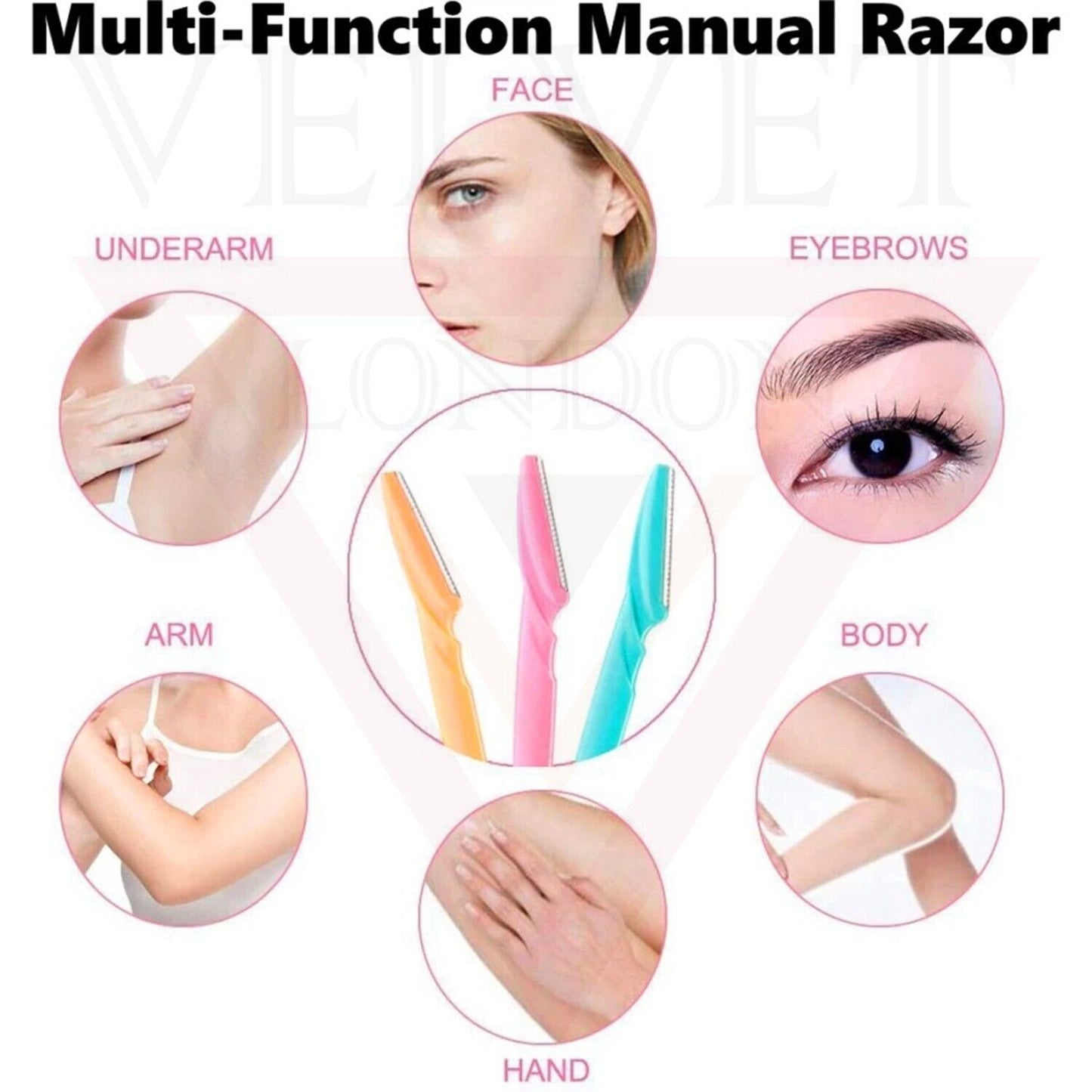 15pcs Eyebrow Razors Facial Hair Remover Shaver Trimmer Shaper Tool For Unisex