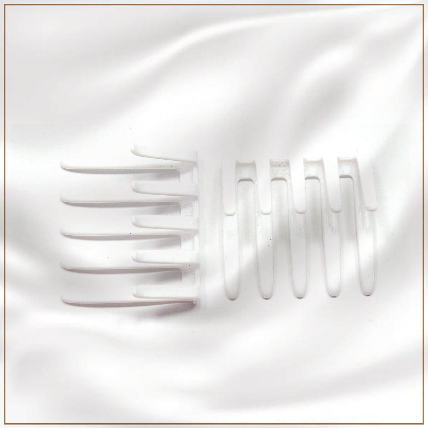 2x Hair Comb Clip French Crab Two Side Interlocking Pin Styling Hair Accessories