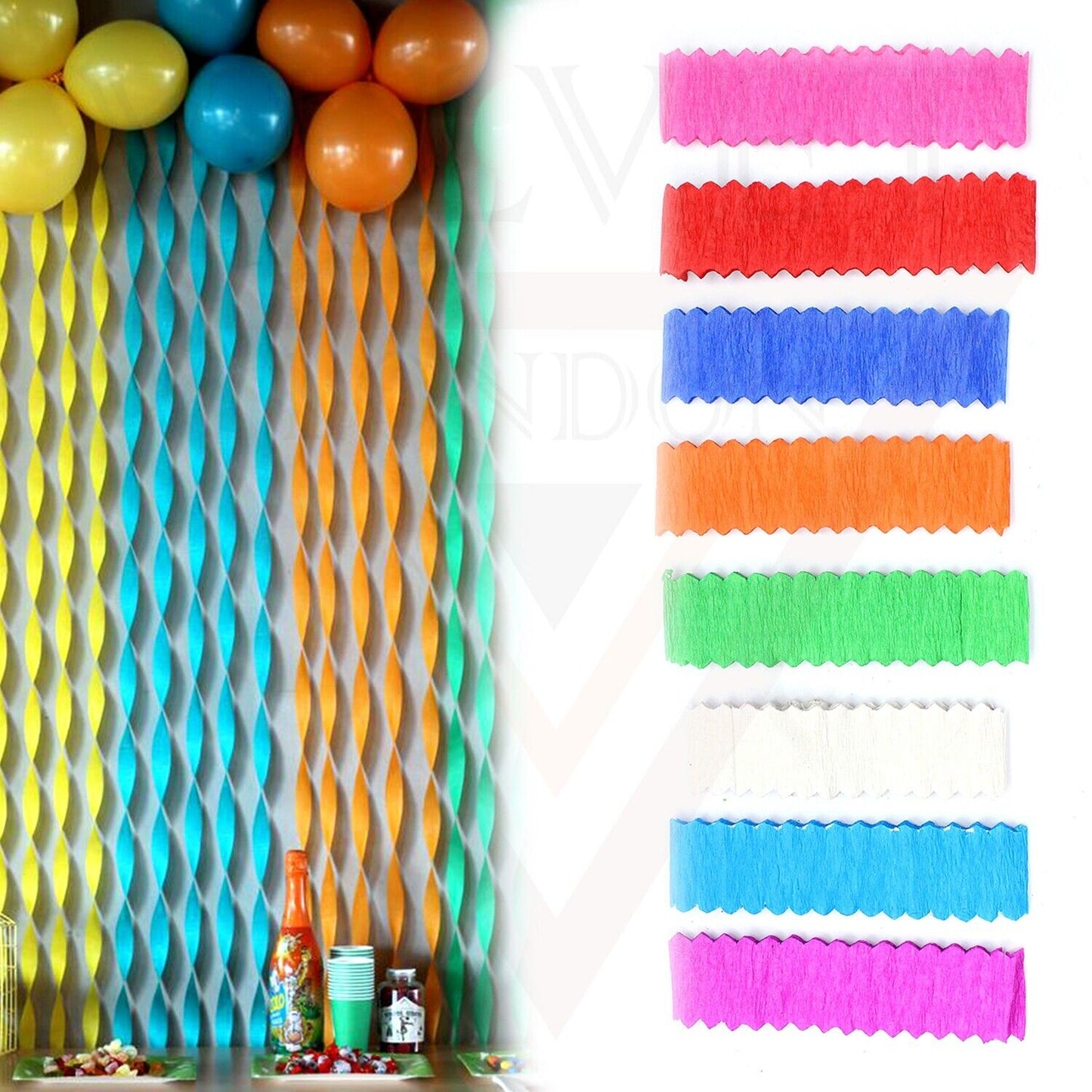 12x crepe paper christmas streamers for ceiling crepes christmas streamers New