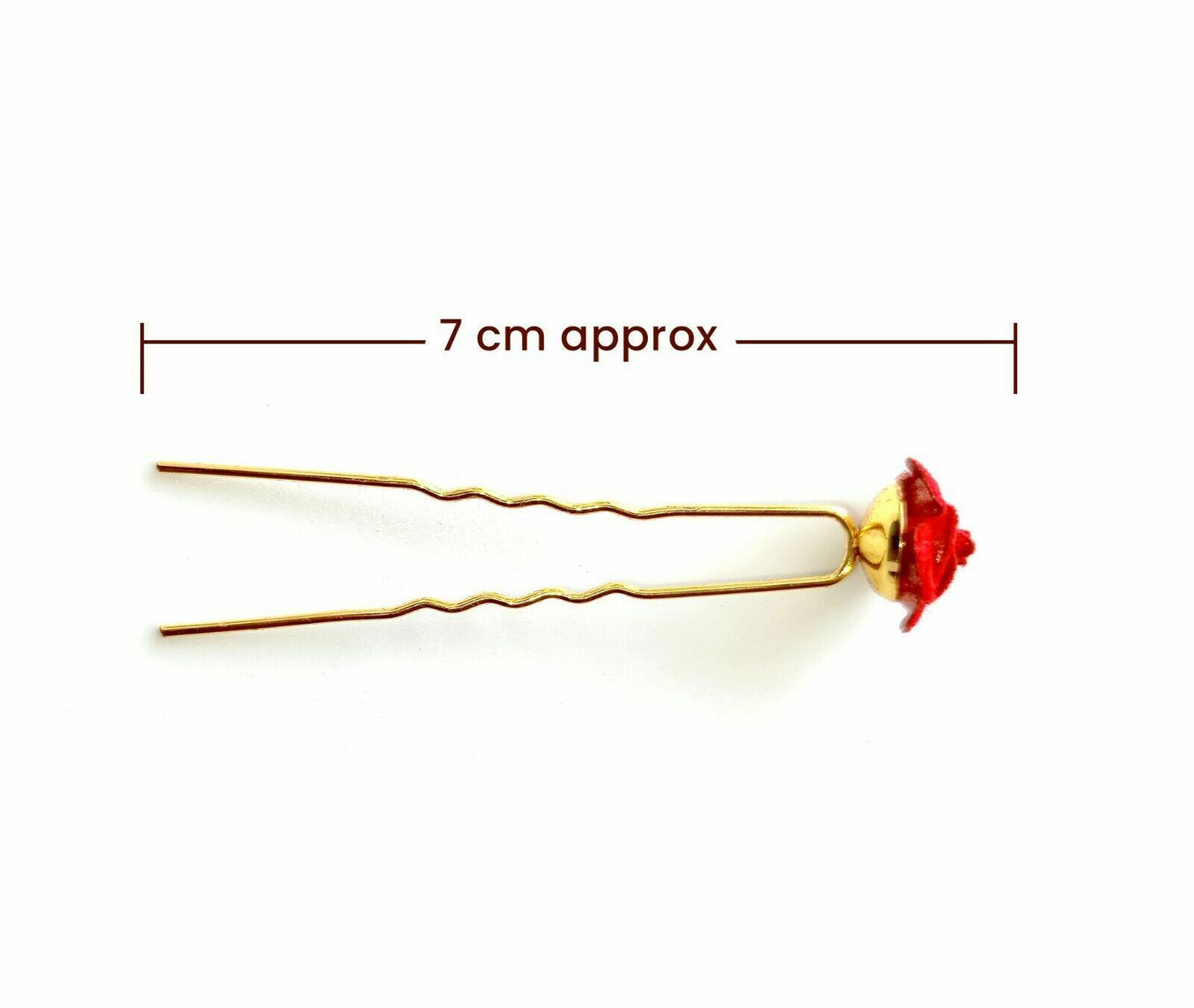 12x Bridal Hair Pins Rose U Pins Flower Hair Clips Brooch Wedding Bridesmaid