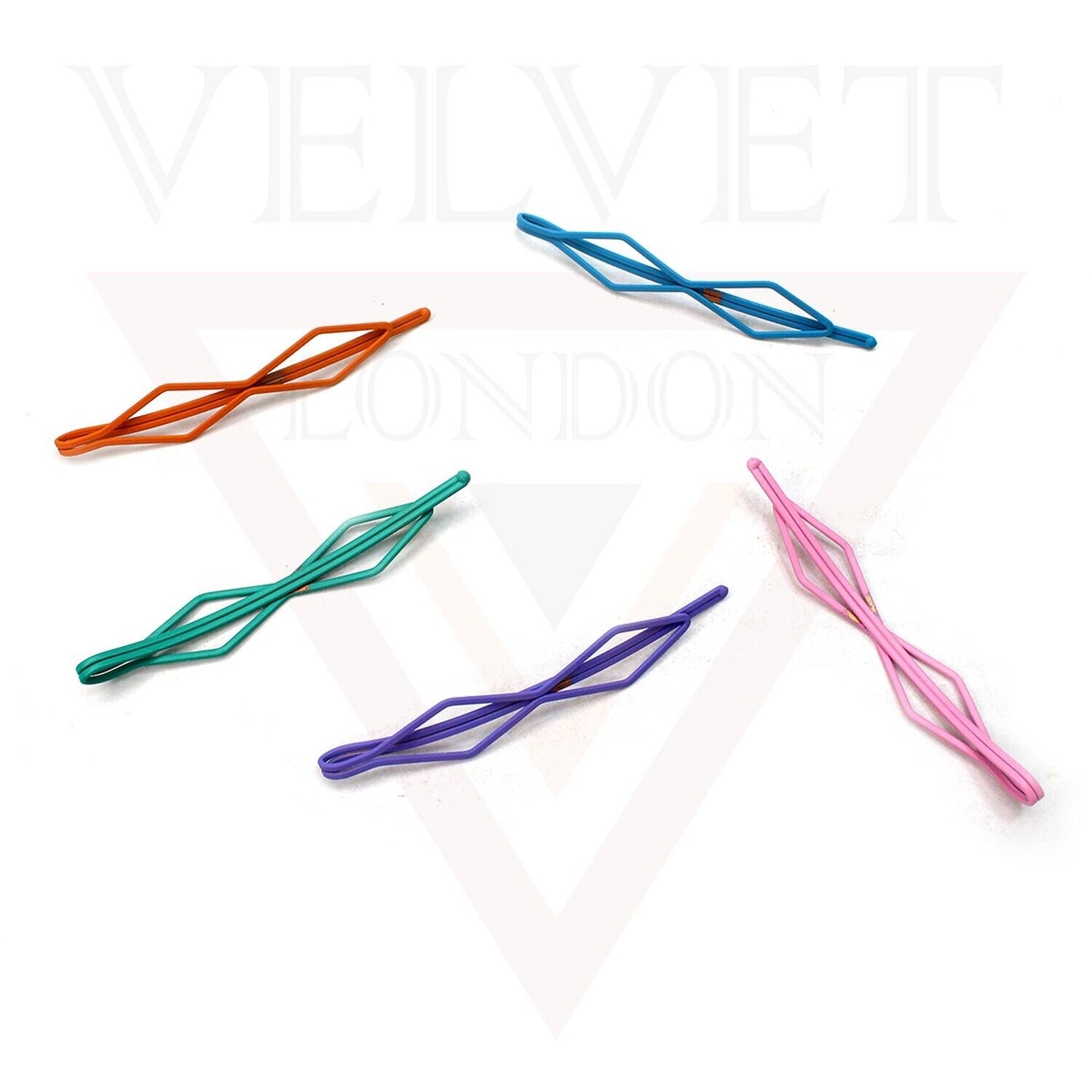 5x Hair Pins Set Rhombus Hair Clips Metal Blonde Bobby Pin Grips Hair Styling