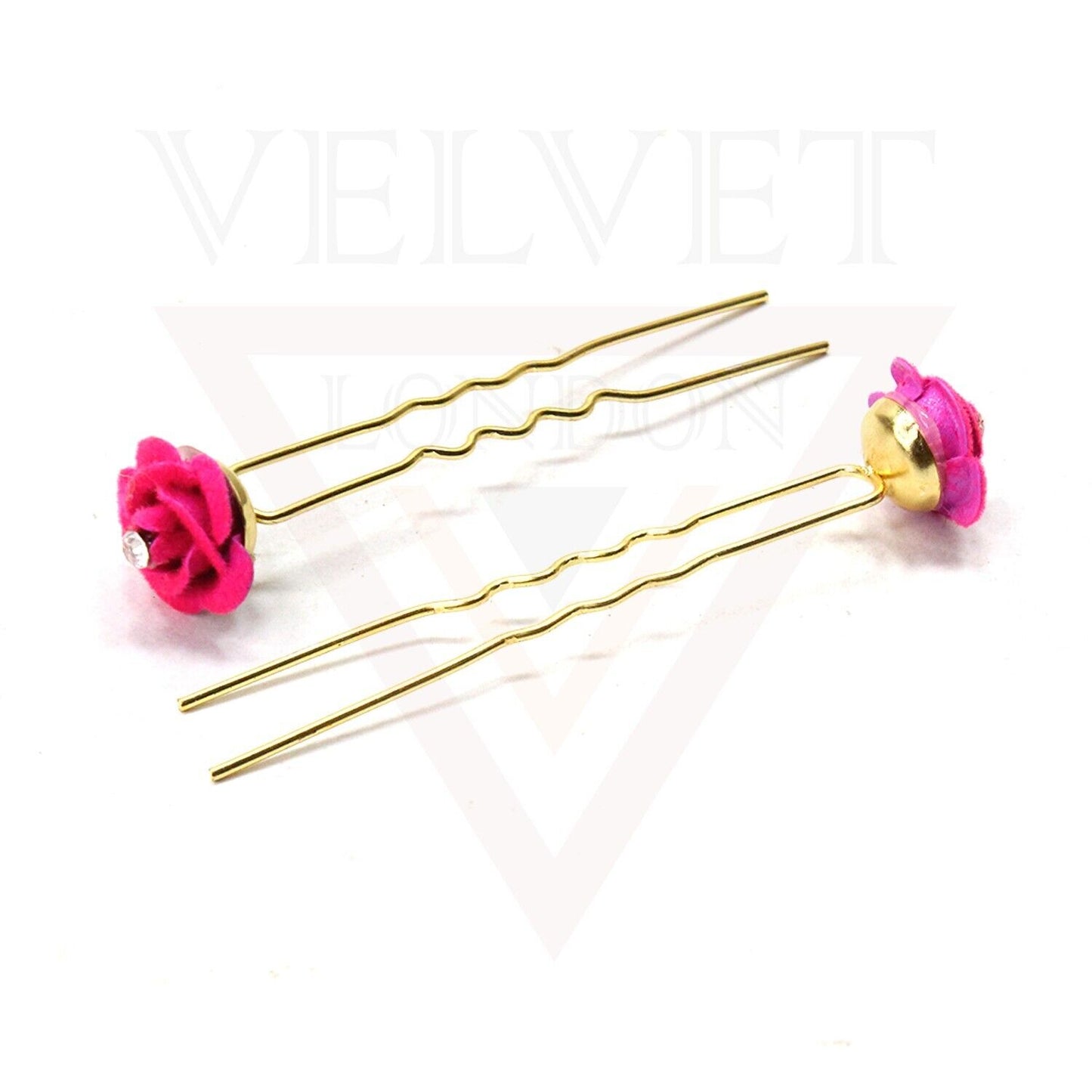 U Pins Hair Brooch Pins Bridal Flower Diamond Wedding Hair Accessories Wedding