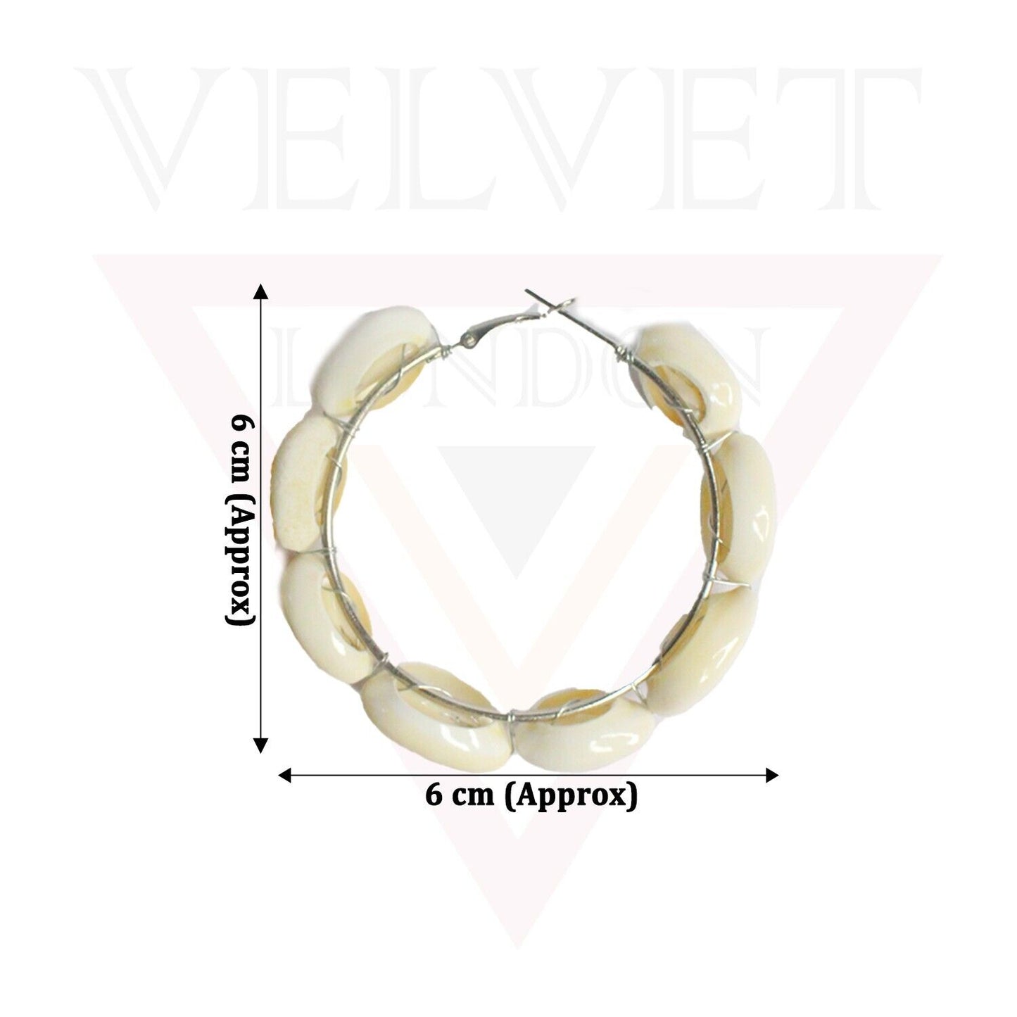 Hoop Earrings Natural Sea Shell Hoop Earring Beach Party Large Stylish Jewellery