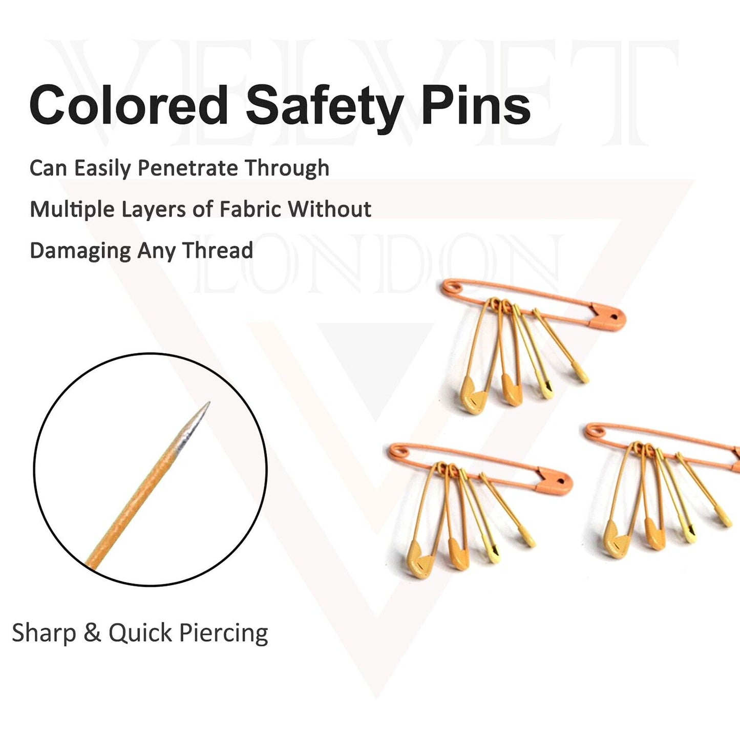 50x Skin Safety Pins Craft Sewing Nickel Pins Metal Plated For Art Craft Sewing