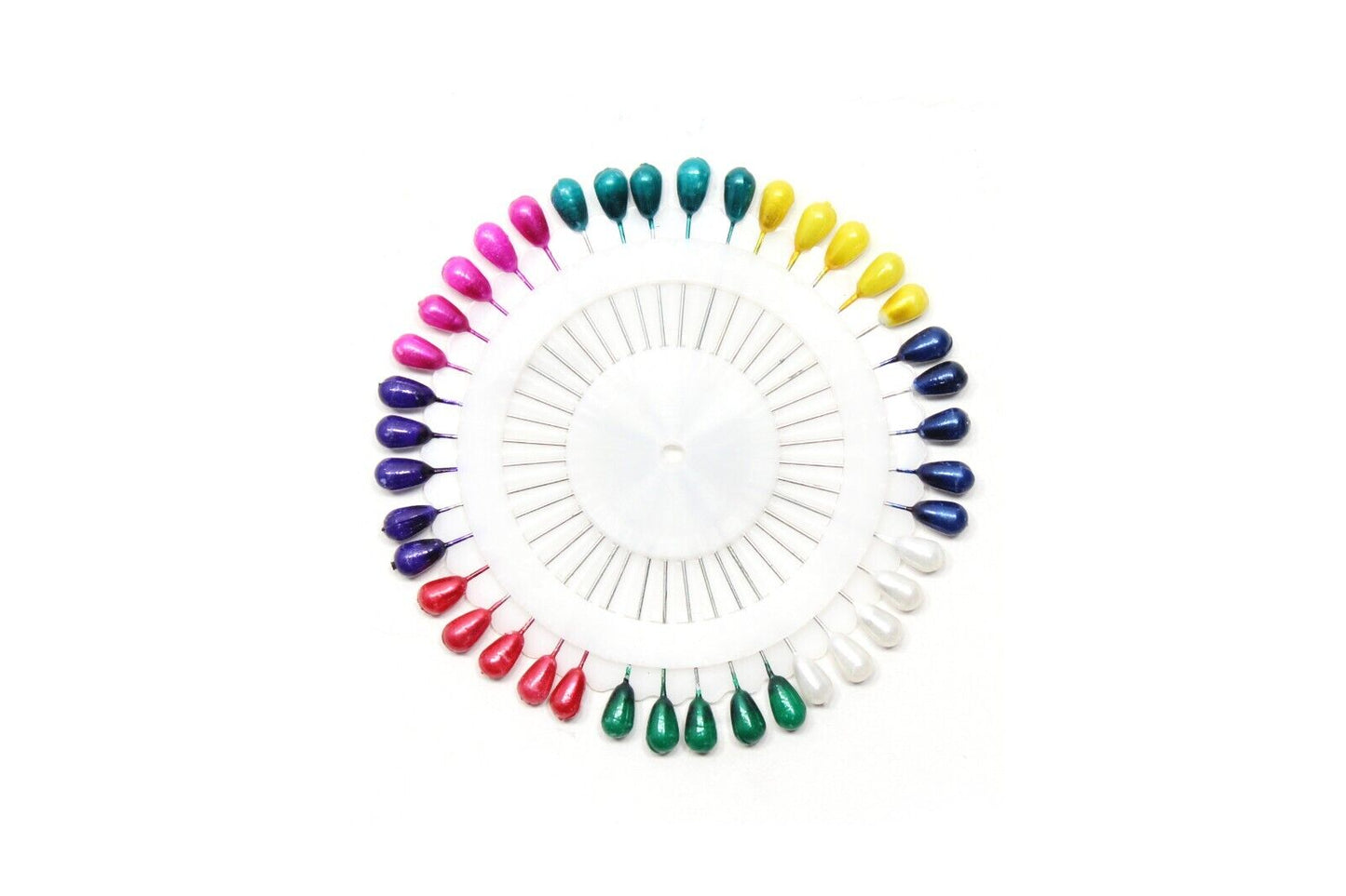 80x Pearl Fine Glass Head Tailors Pin Quilting Sewing Craft Drop Pearl Hijab Pin
