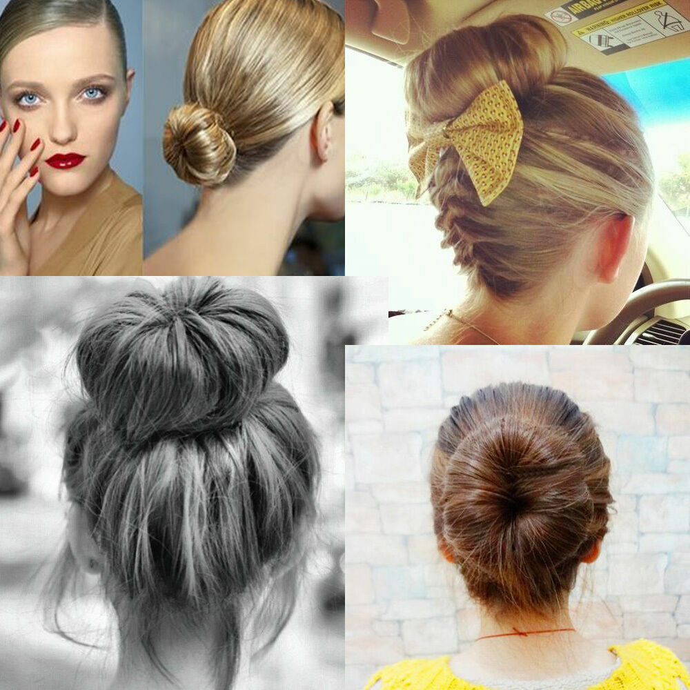 French Magic Hair Bun Holder Sponge Clips Donut Hair Twist Styling Bun Maker