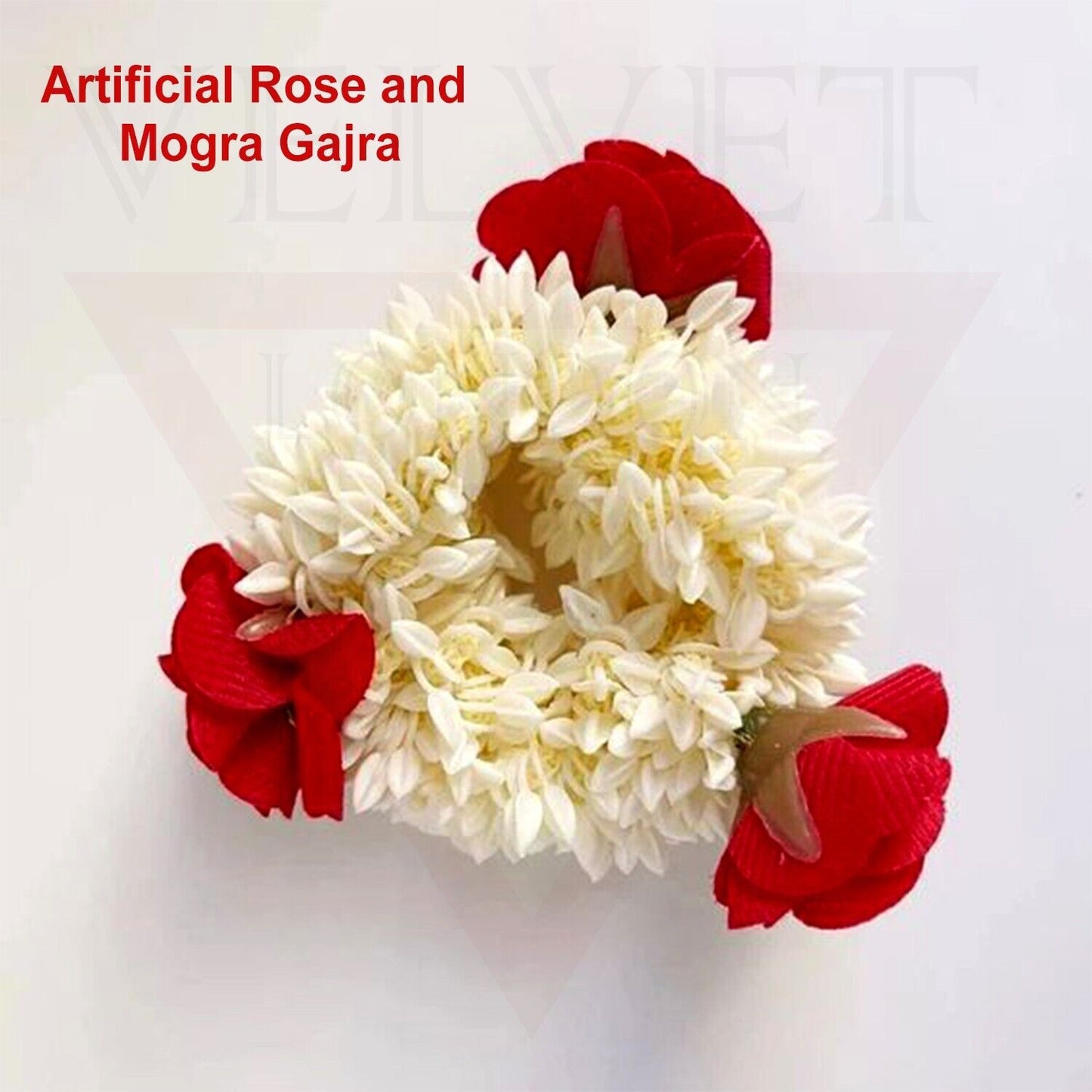Jasmin & Rose Gajra Bun Floral Hair Styling Bride Juda Fragrence Hair Accessorie
