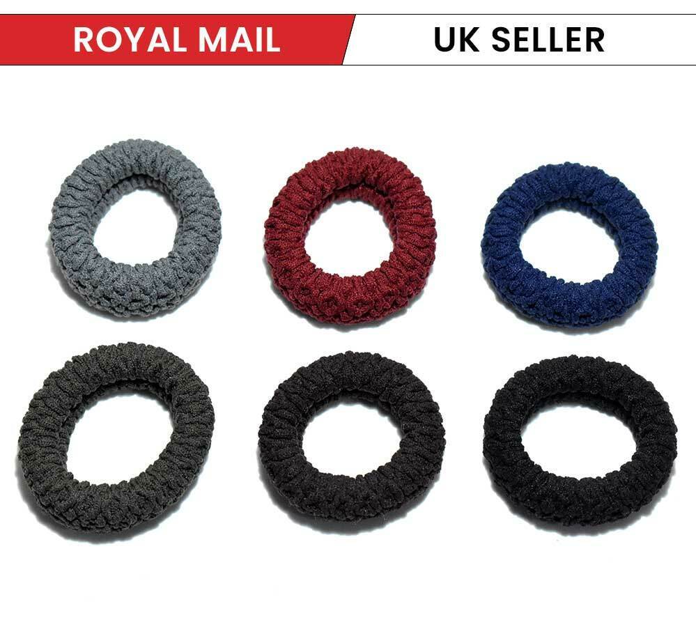 6x Elastic Soft Hair Bands Tie Scrunchie Ponytail Holder Rubber Band Dark Shade