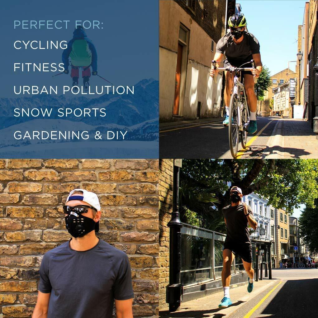 Mask Dustproof Sports Printed Anti-Pollution Mask Filter Replaceable Carbon
