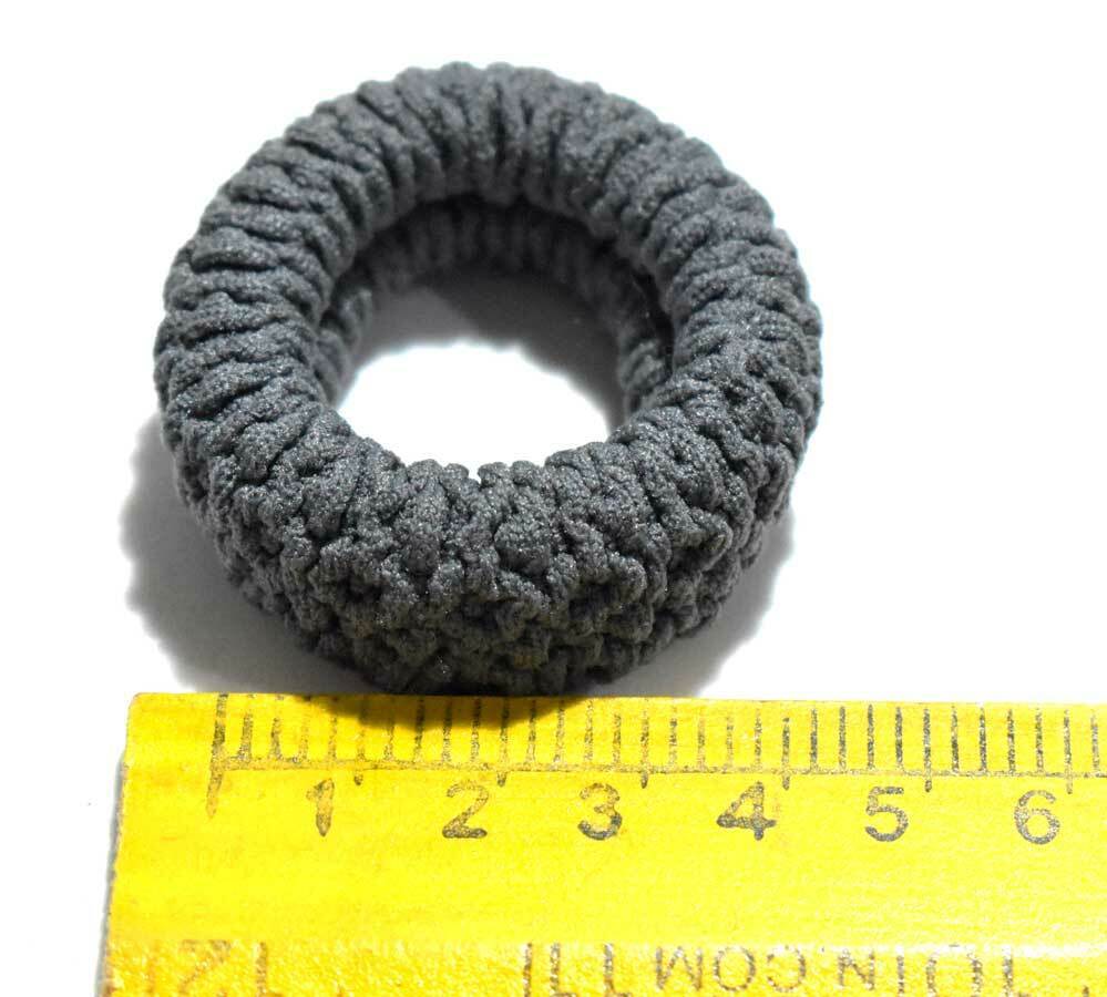 6x Elastic Soft Hair Bands Tie Scrunchie Ponytail Holder Rubber Band Dark Shade