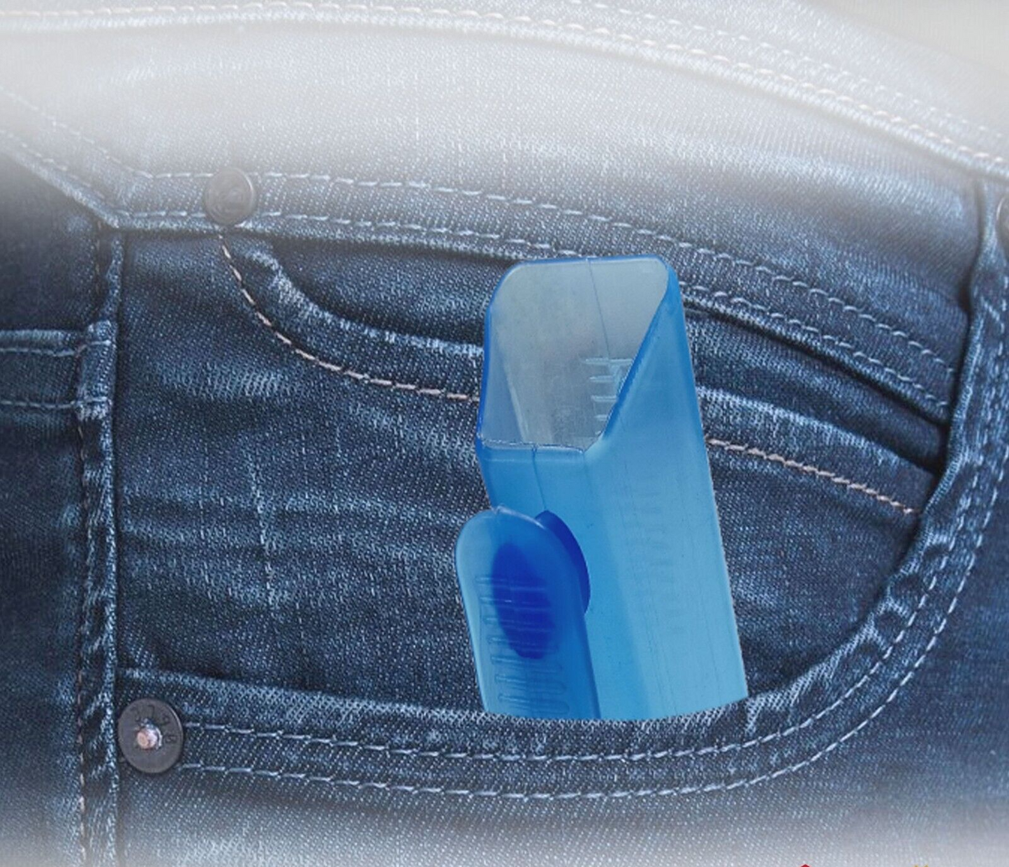 Blue Dispenser Easily & Quickly Push From Blister Transparent Portable Pack