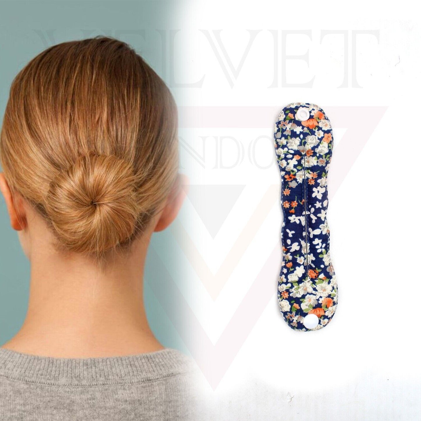 Small Hair Bun Maker Holder Sponge Clip Flower Design Donut Hair Twist Styling