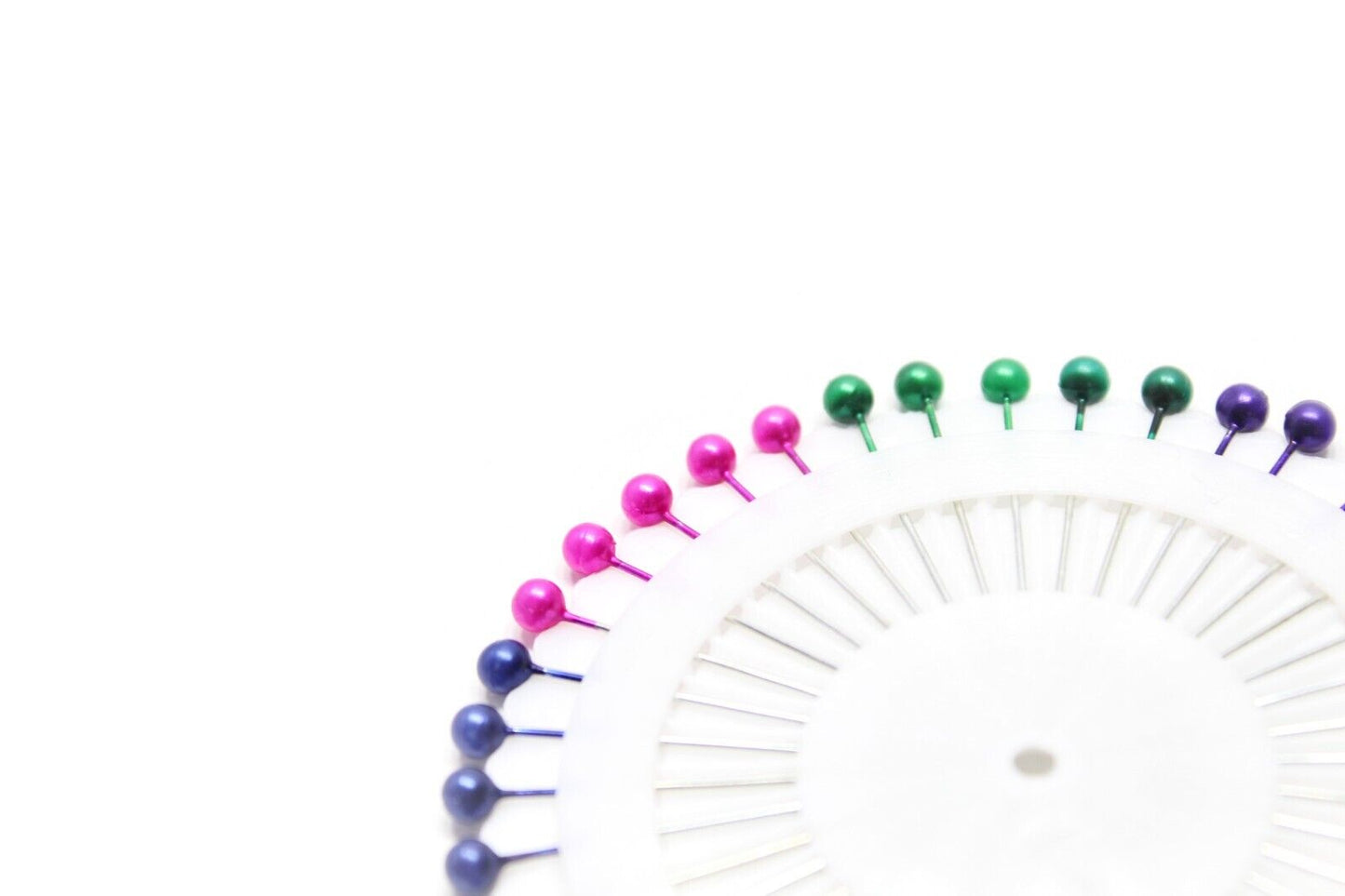 80x Pearl Fine Glass Head Tailors Pin Quilting Sewing Craft Drop Pearl Hijab Pin
