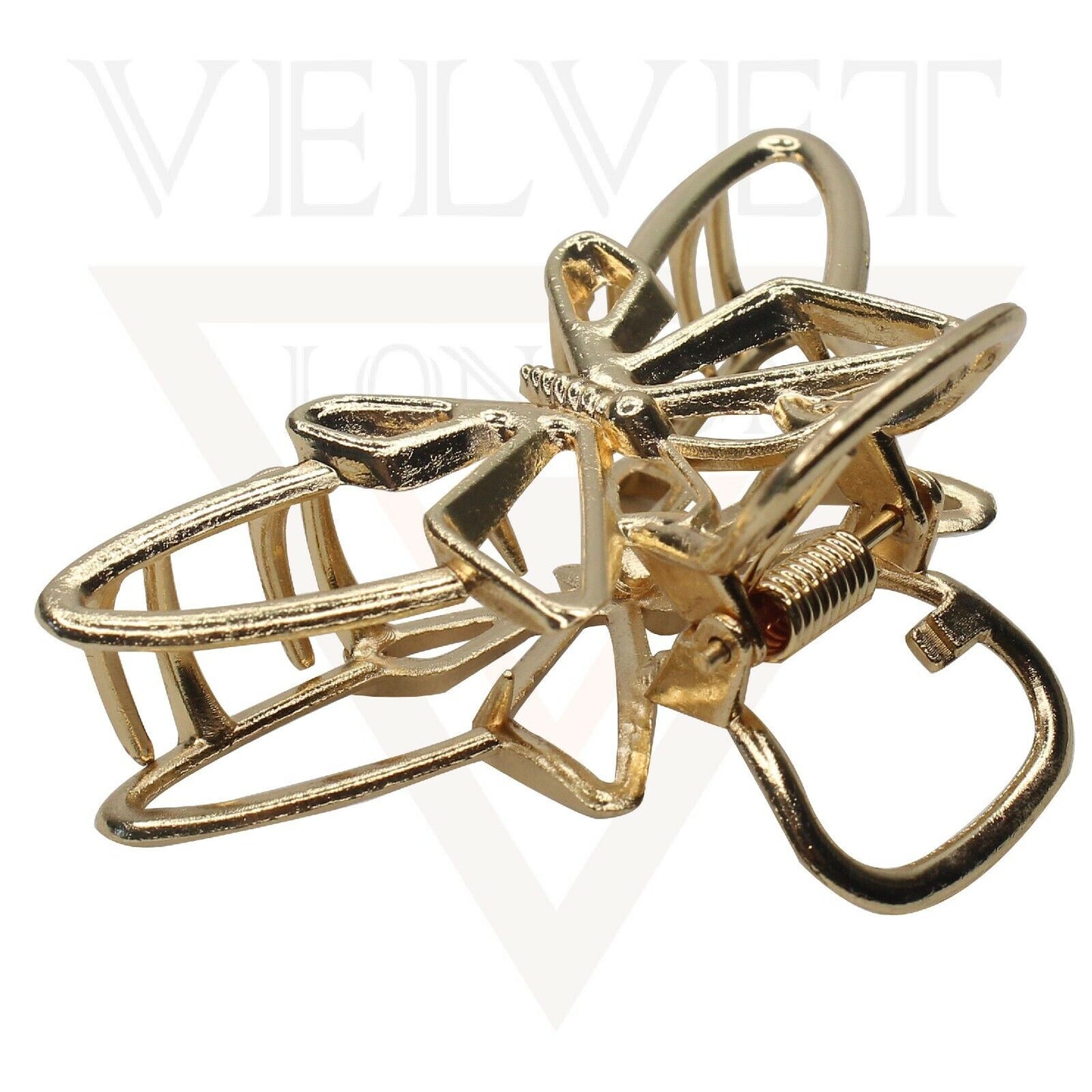 New Metal Hair Claw Hair Clamp Clips Butterfly Golden Hair Jaw Catch Barrette