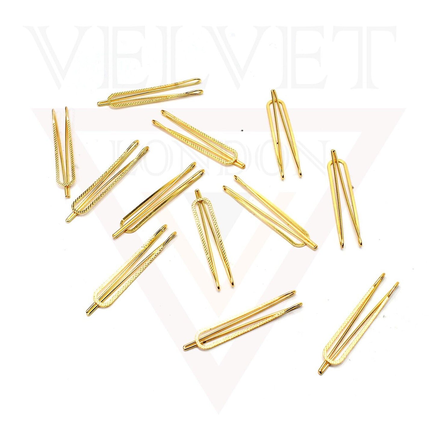 12x Small Gold Brooch Hijab Pins Metal Safety Pins Saree Pin Scarfs Head Pins