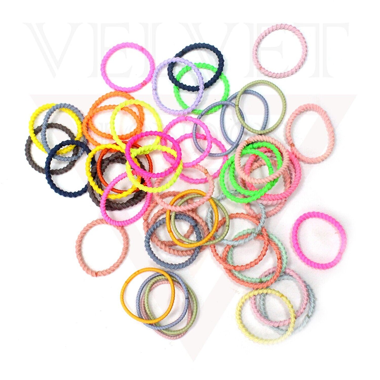 50Pcs Elastic Headbands Hair Band Small Hair Ties Ponytail Holders Rubber Band