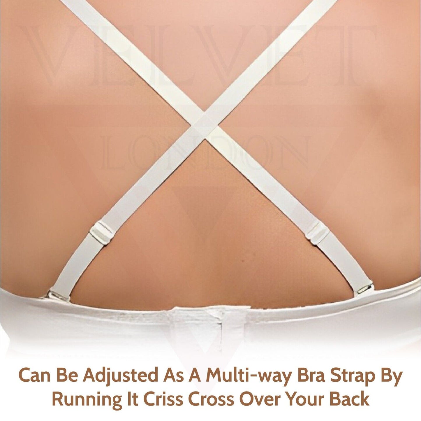 Women's Bra Straps Replacement Elastic Bra Shoulder Straps Non-Slip Lingerie 2X